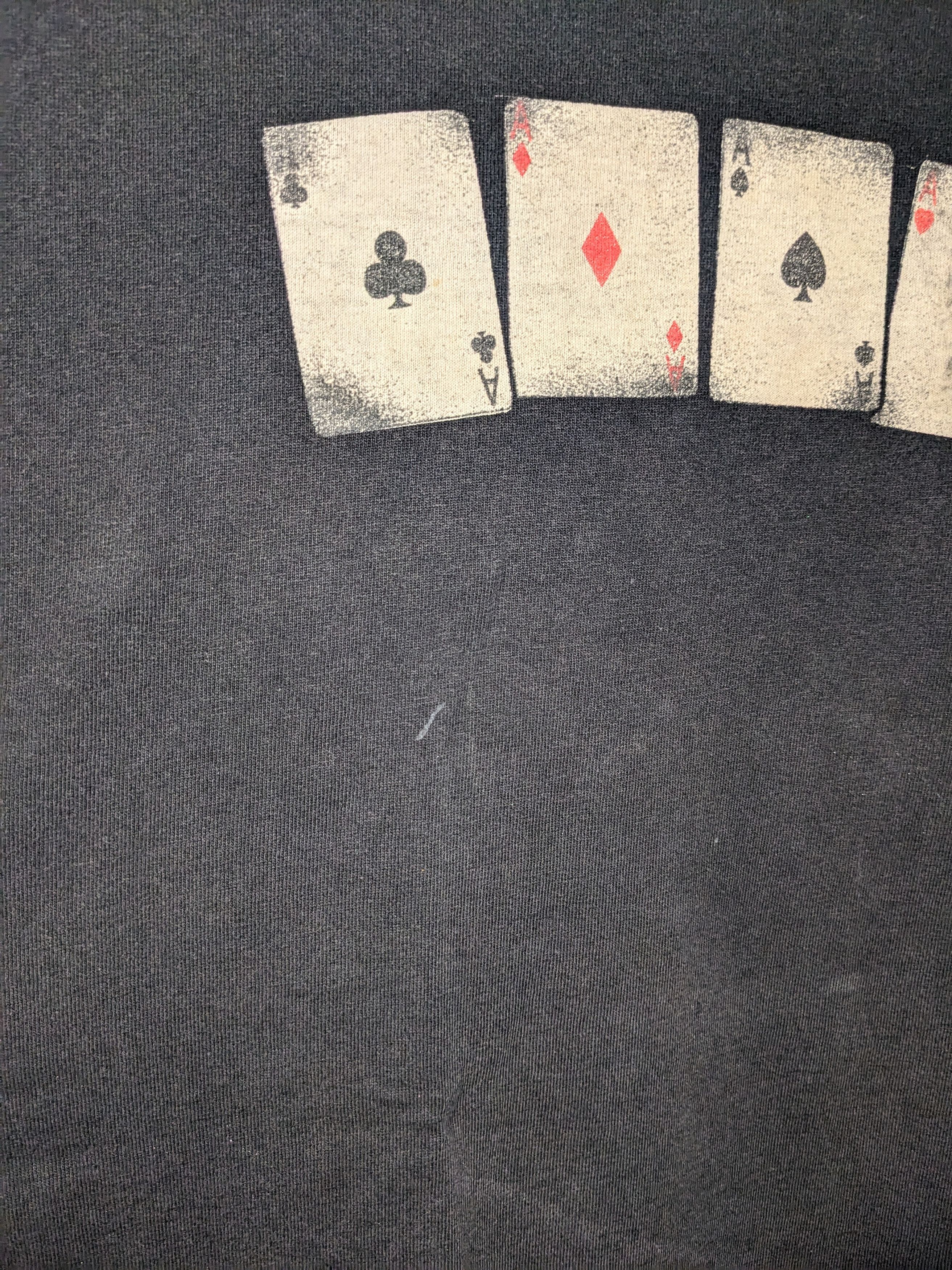 Other Vintage Y2K Four Of A Kind Aces Poker Graphic Large T-Shirt Size US L / EU 52-54 / 3 - 10 Thumbnail