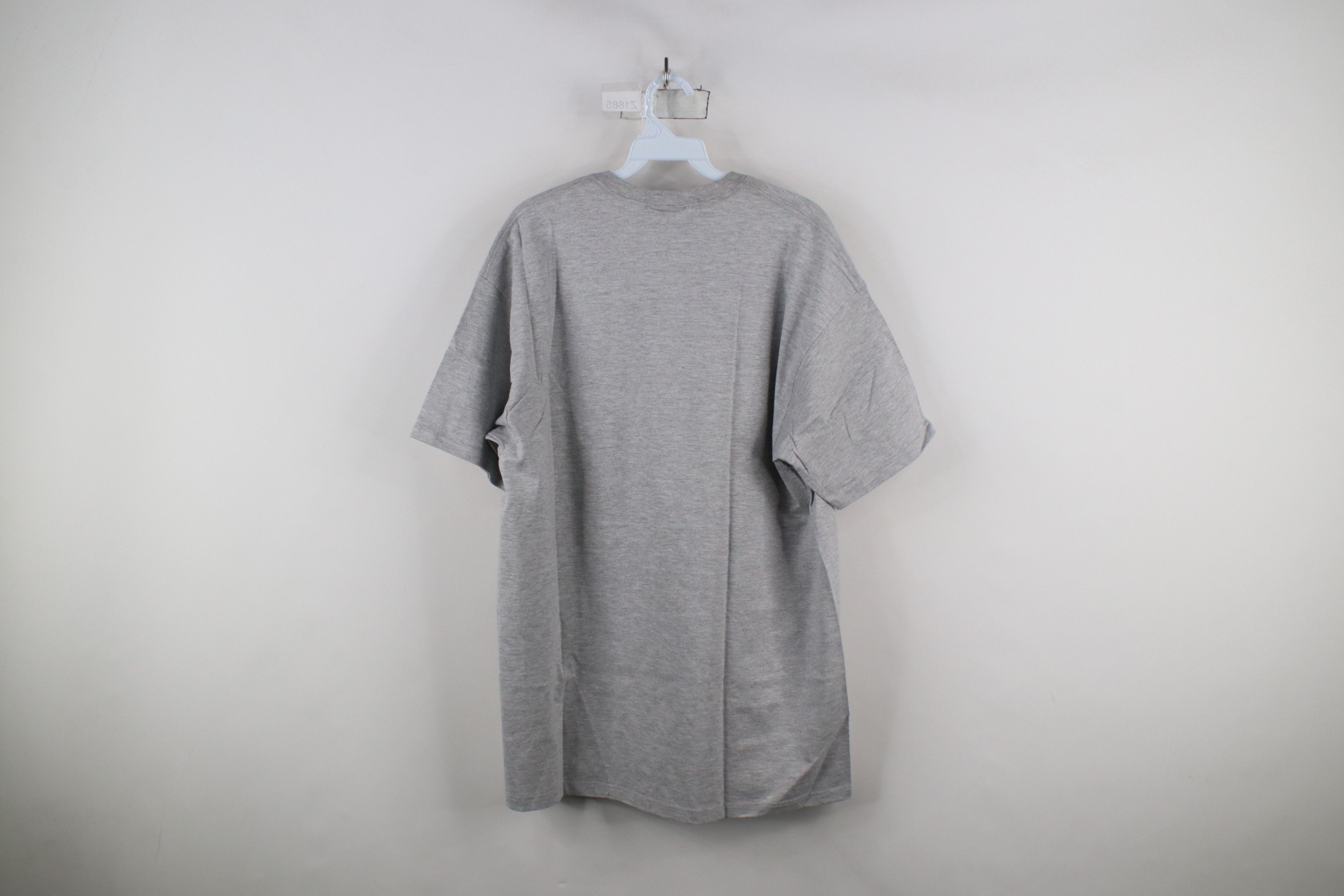 Vintage Vintage 90s Streetwear Blank Heavyweight Cotton T-Shirt Gray Size US L / EU 52-54 / 3 - 10 Thumbnail