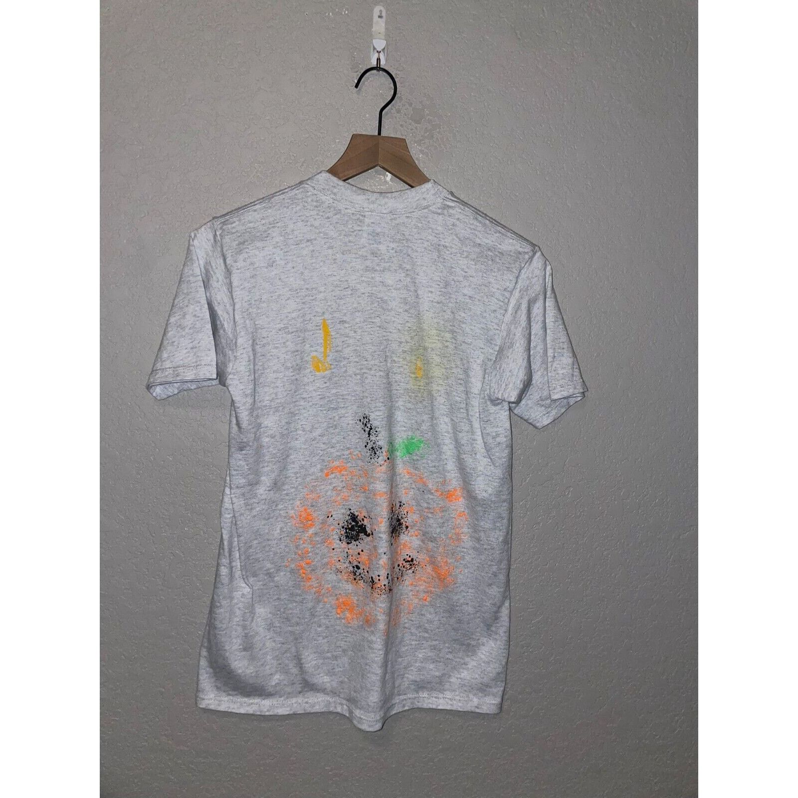 Jerzees Vintage Test Print Halloween Shirt Pumpkin Jack-o-lantern M Size US M / EU 48-50 / 2 - 1 Thumbnail