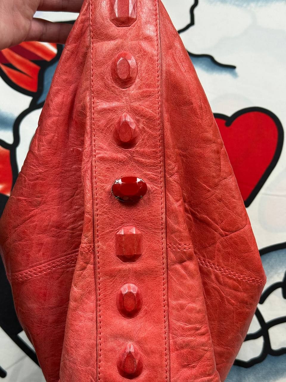 John Galliano Vintage John Galliano Luxury rare red Leather bag Size ONE SIZE - 4 Thumbnail