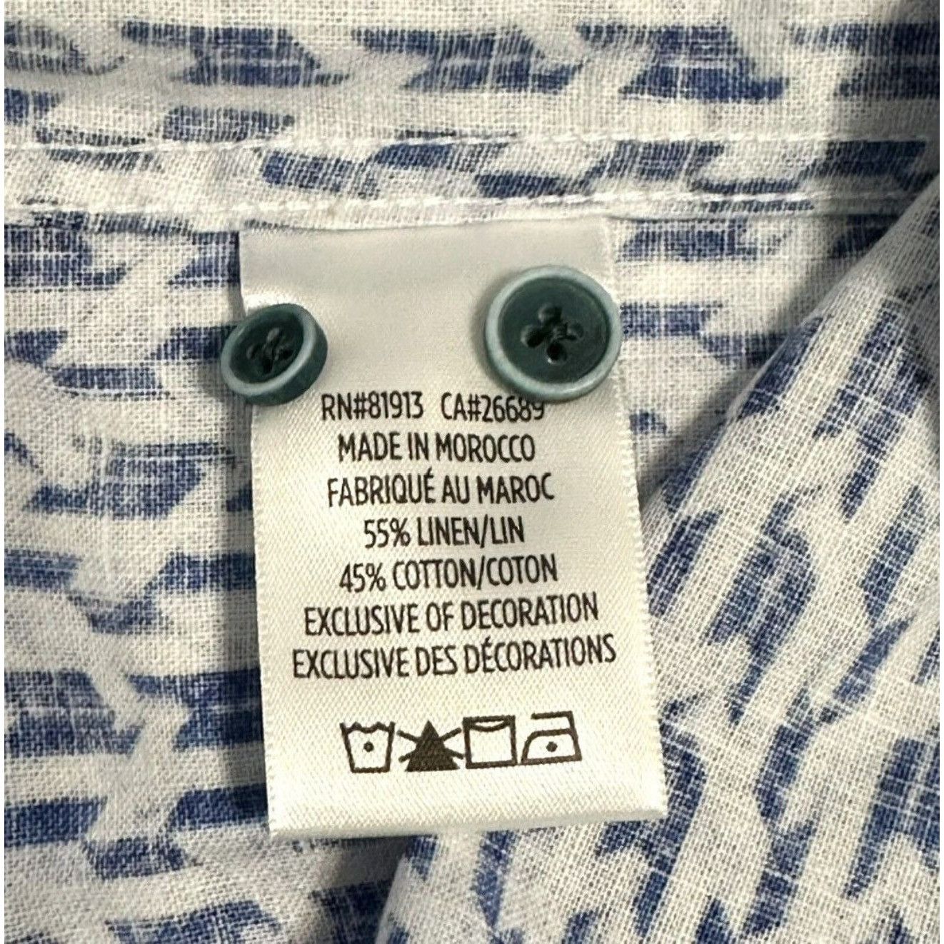 Robert Graham Robert Graham Tulsa Geo Blue White Long Sleeve Button Down S Size US S / EU 44-46 / 1 - 11 Thumbnail