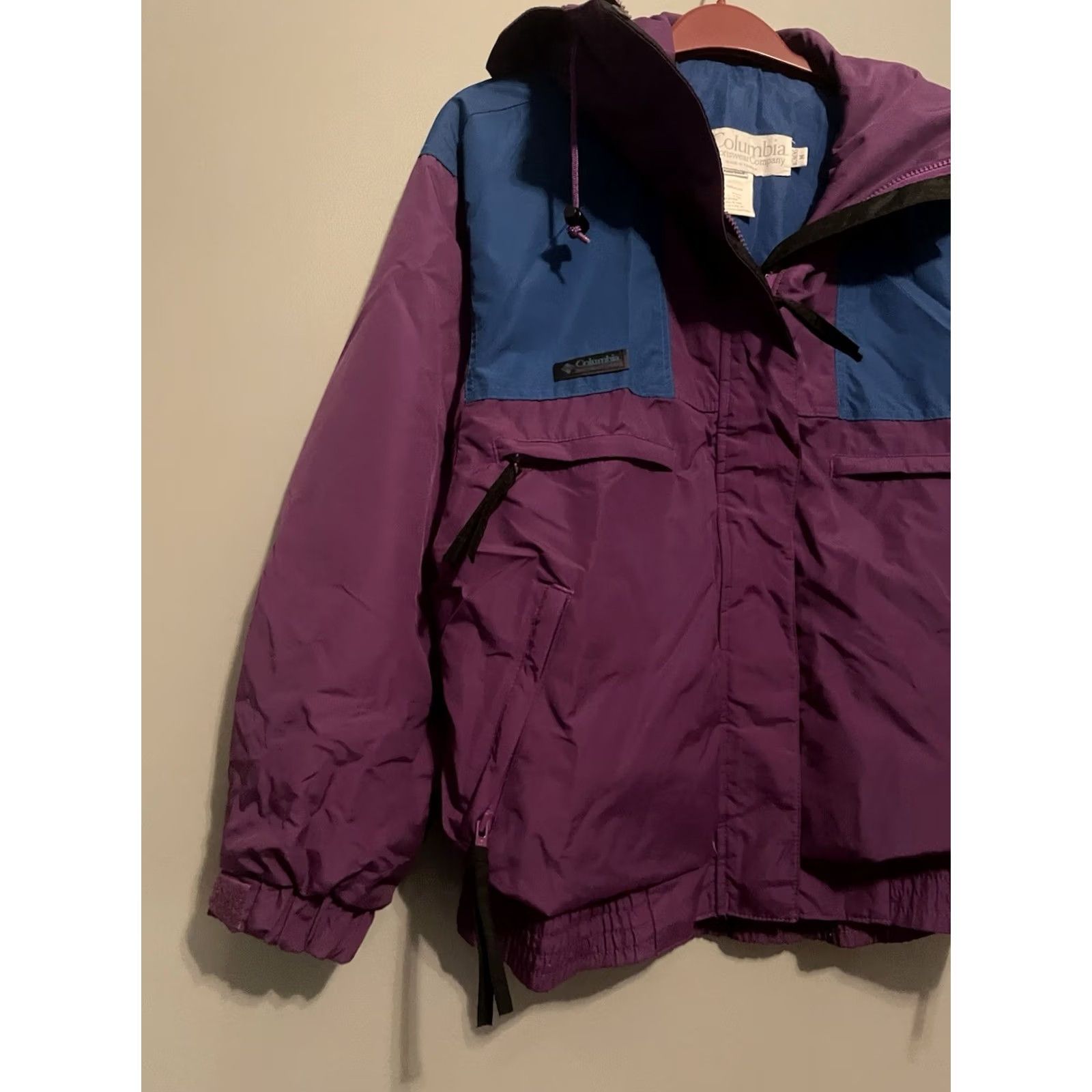 Vintage Columbia 3-in-1 Jacket Coat Women Pockets Purple Vamoose Blue 3-in-1 D373 Medium M waist? Size M / US 6-8 / IT 42-44 - 5 Thumbnail