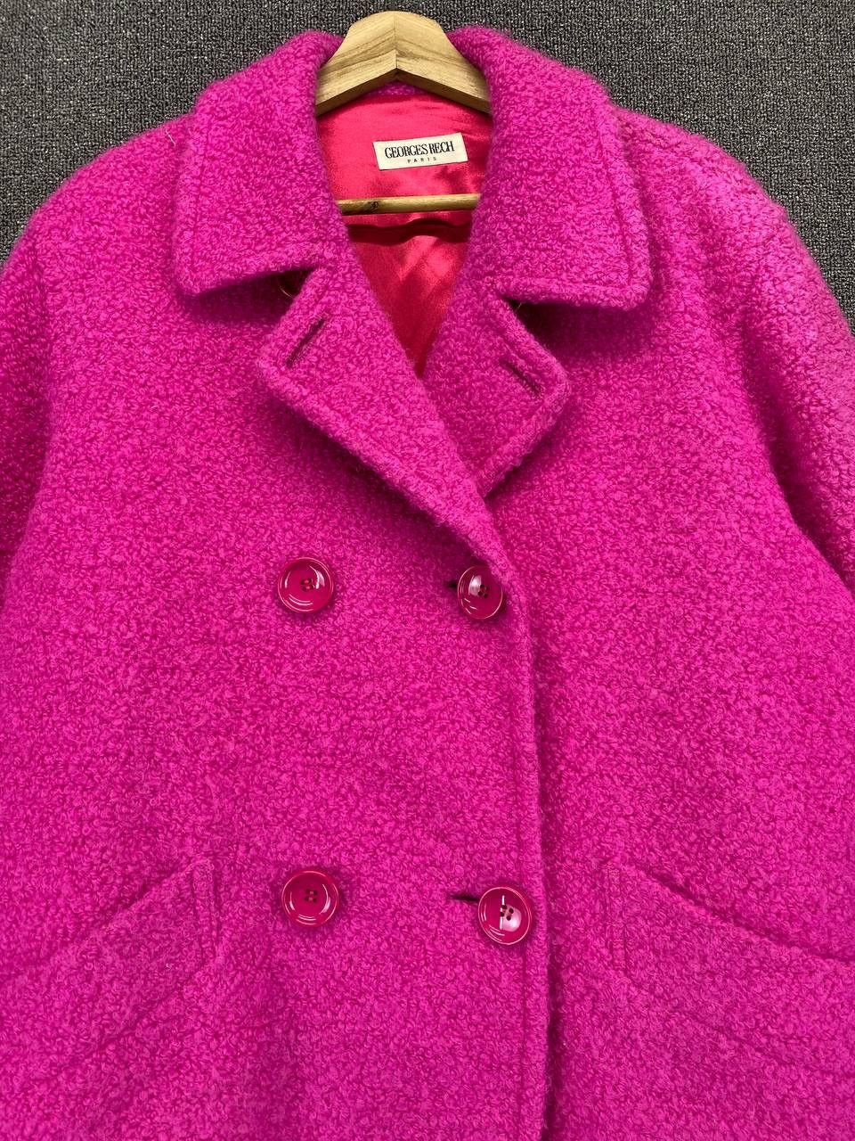 George Vintage George Rech Paris Wool Coat Jacket Size L / US 10 / IT 46 - 5 Thumbnail