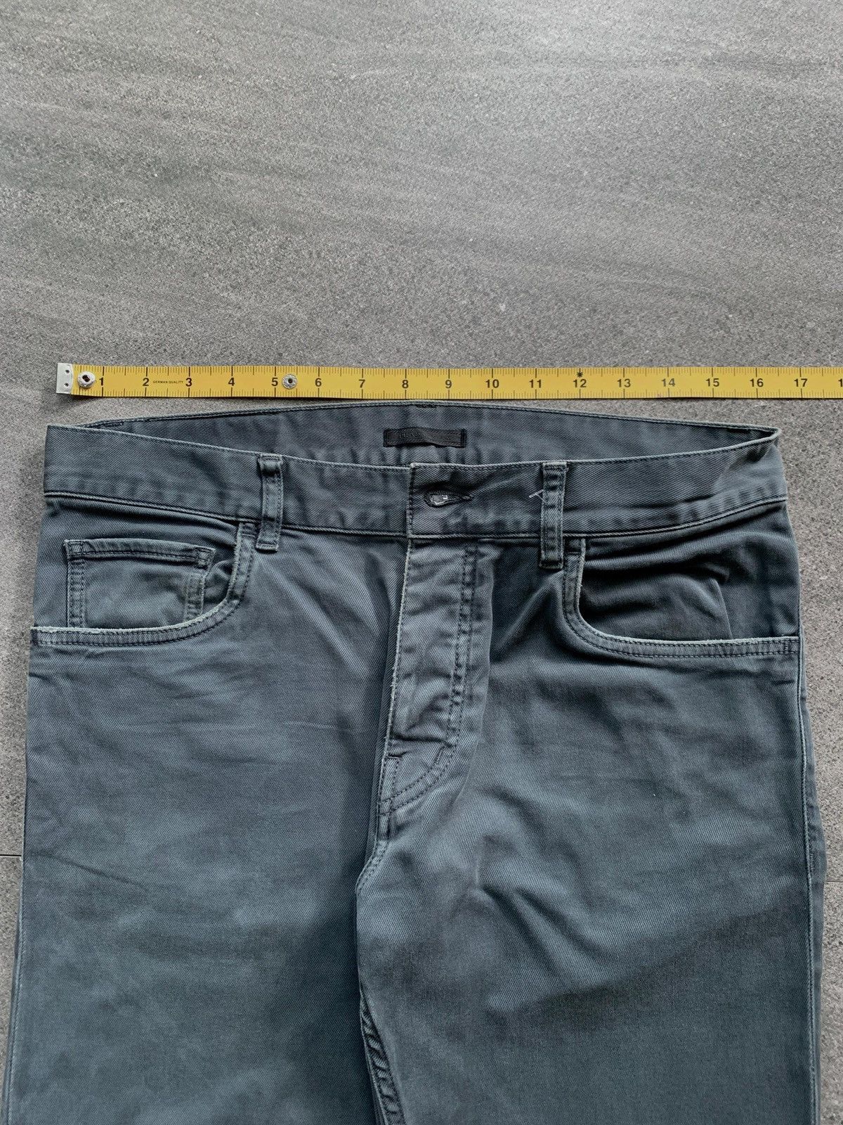 Prada FREE TAX! Faded Slim Cut Denim Jeans Size US 31 - 14 Thumbnail