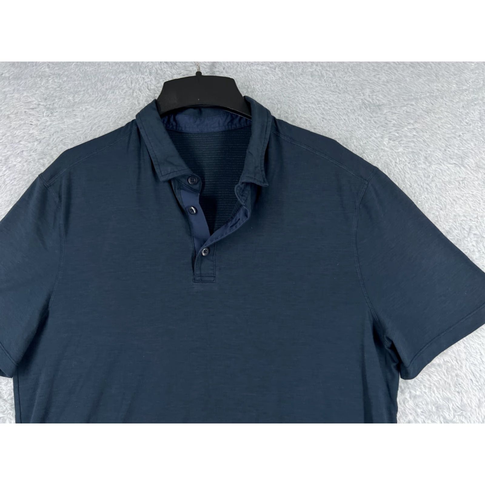 Lululemon Lululemon Shirt Adult Medium Blue Short Sleeve Golf Golfer Workwear Comfort Size US M / EU 48-50 / 2 - 4 Thumbnail