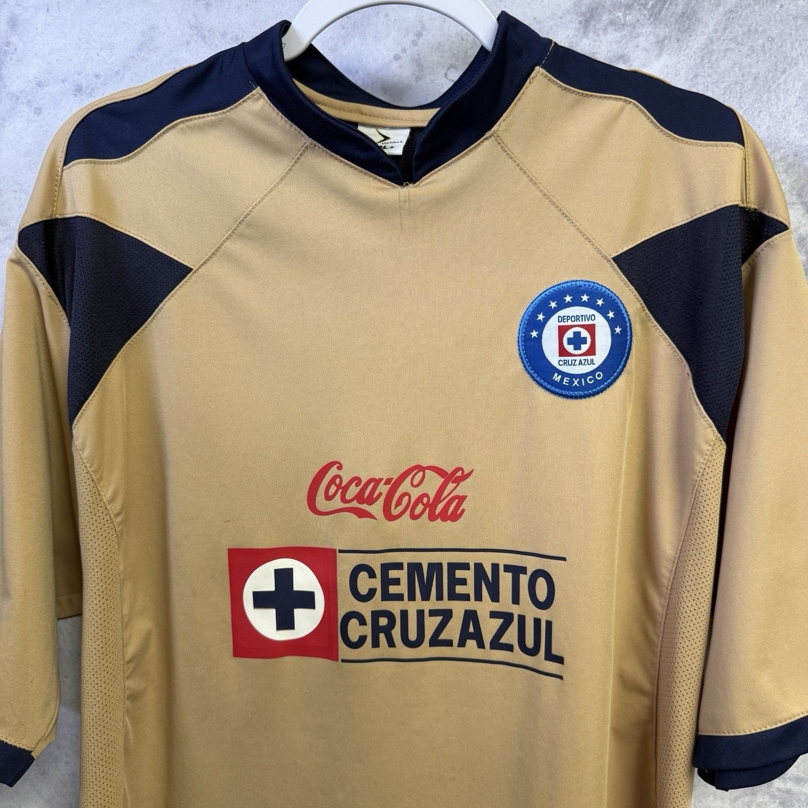 Vintage Vintage Deportivo Cruz Azul Mexico Soccer Jersey Mens Large Size US L / EU 52-54 / 3 - 3 Thumbnail