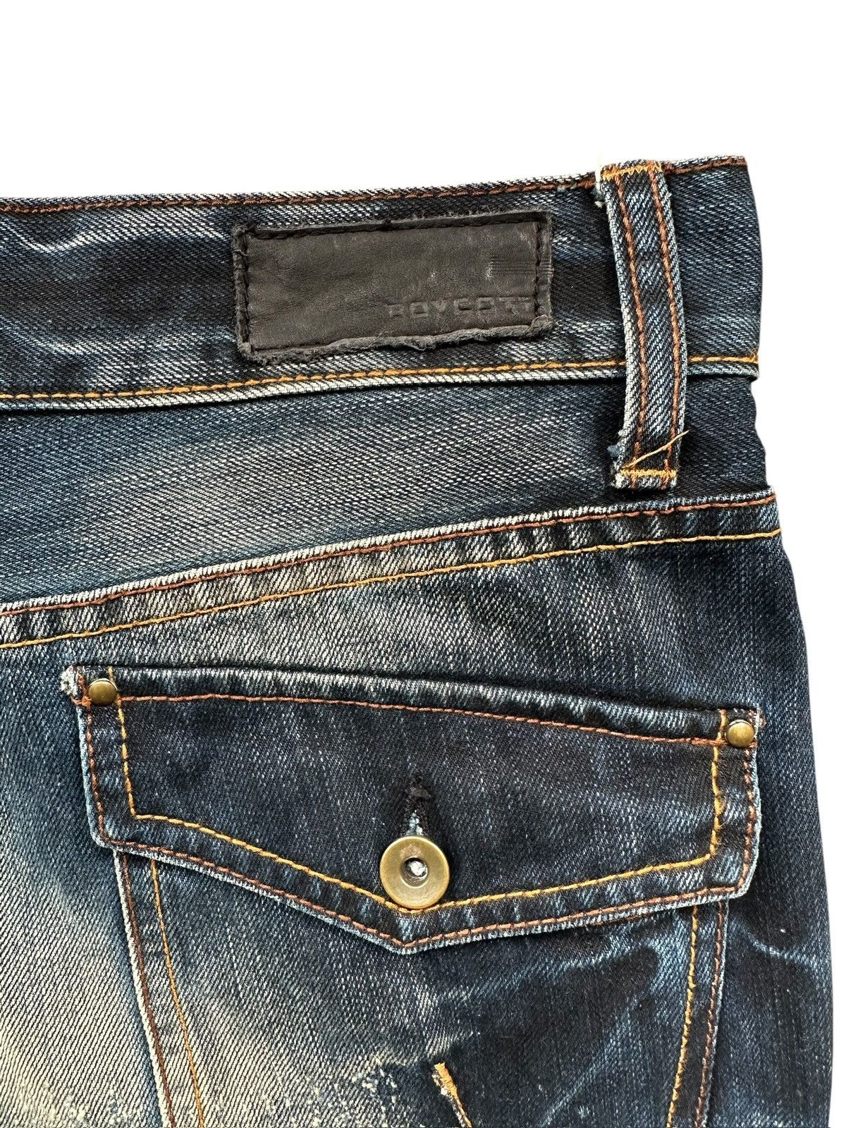 Boycott 2000's Boycott - Indigo distressed blue jeans Size US 31 - 10 Thumbnail