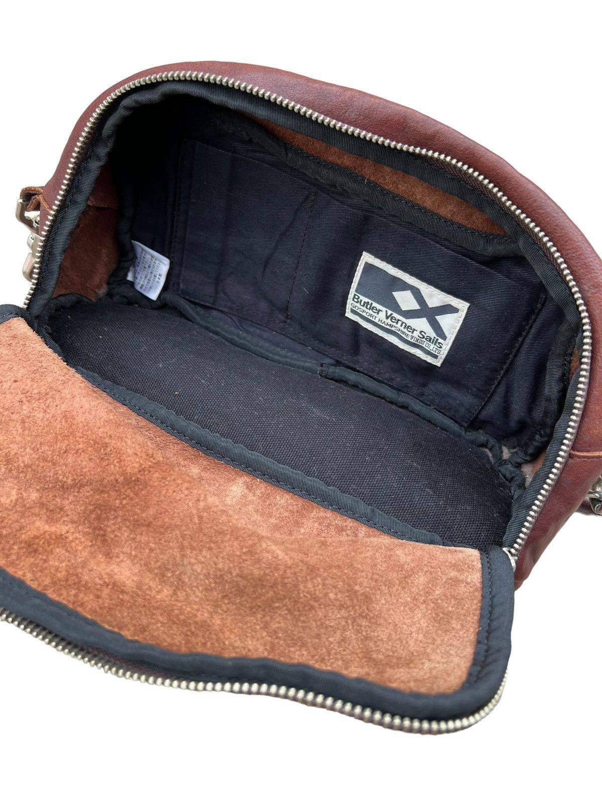 Japanese Brand Vintage Butler Verner Sails Patina Leather Bag 2 Compartment Size ONE SIZE - 23 Thumbnail