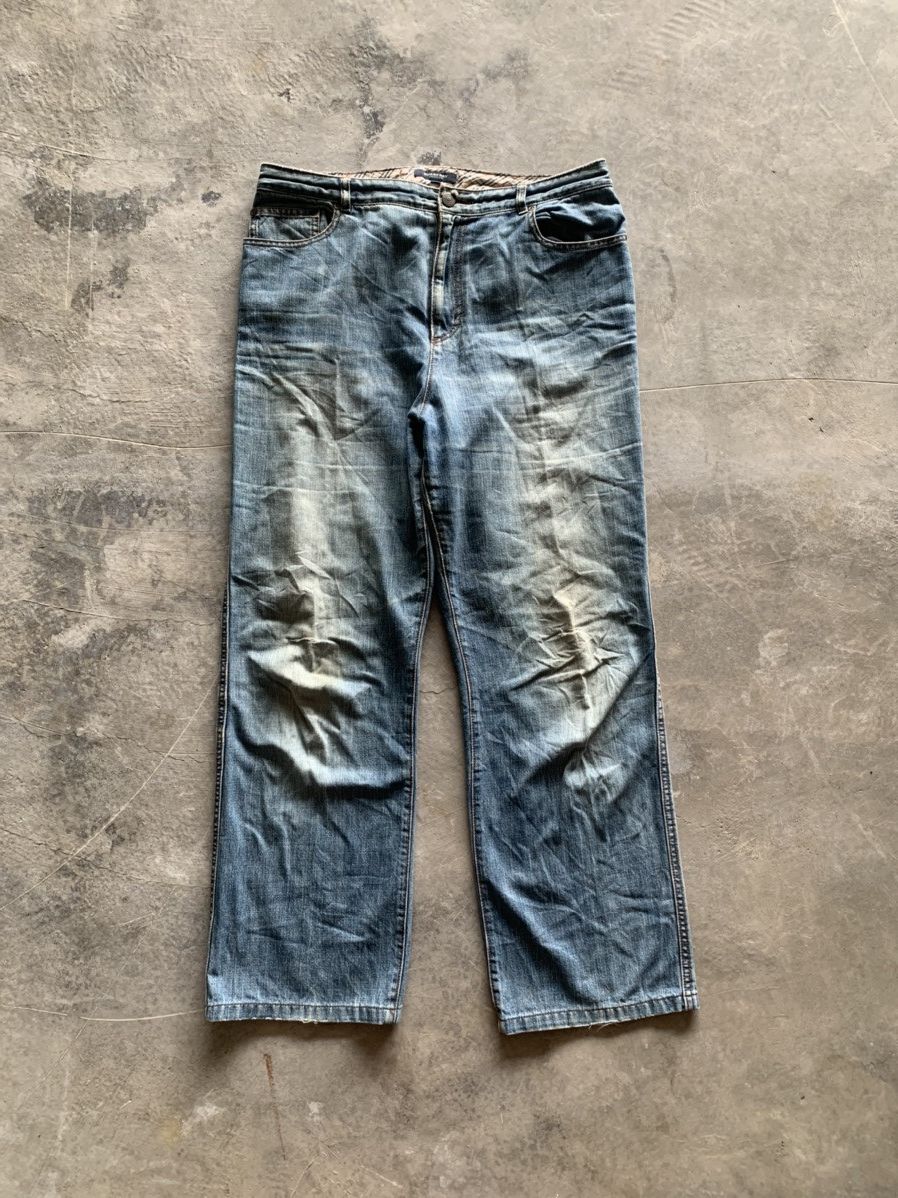 Burberry × Designer × Vintage vintage BURBERRY distressed baggy jeans y2k style Size US 32 / EU 48 - 1 Thumbnail