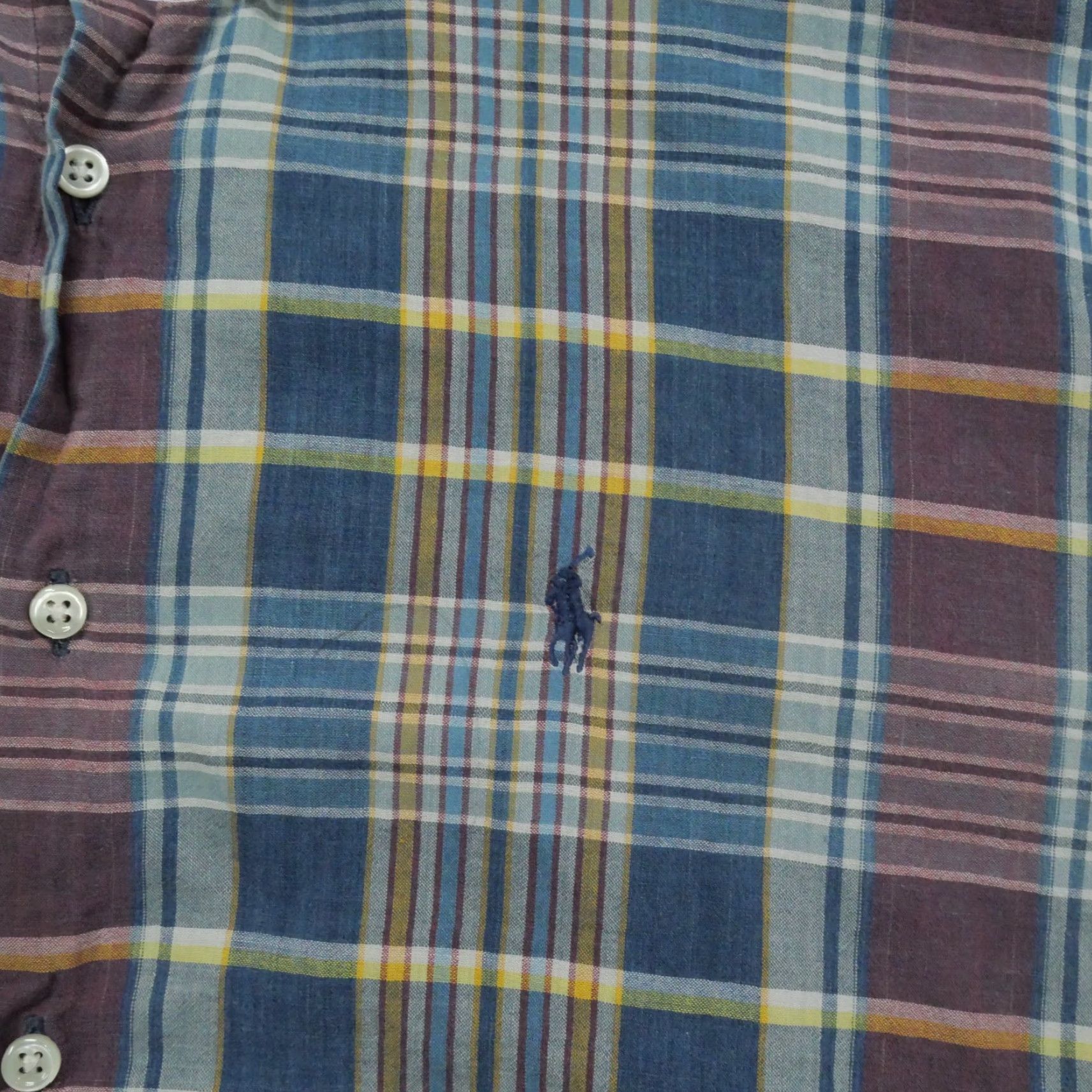 Ralph Lauren Ralph Lauren Shirt Mens XL Multicolor Plaid Button-Up Collar Down Button-Front Classic Preppy Logo Pony Size US XL / EU 56 / 4 - 2 Thumbnail
