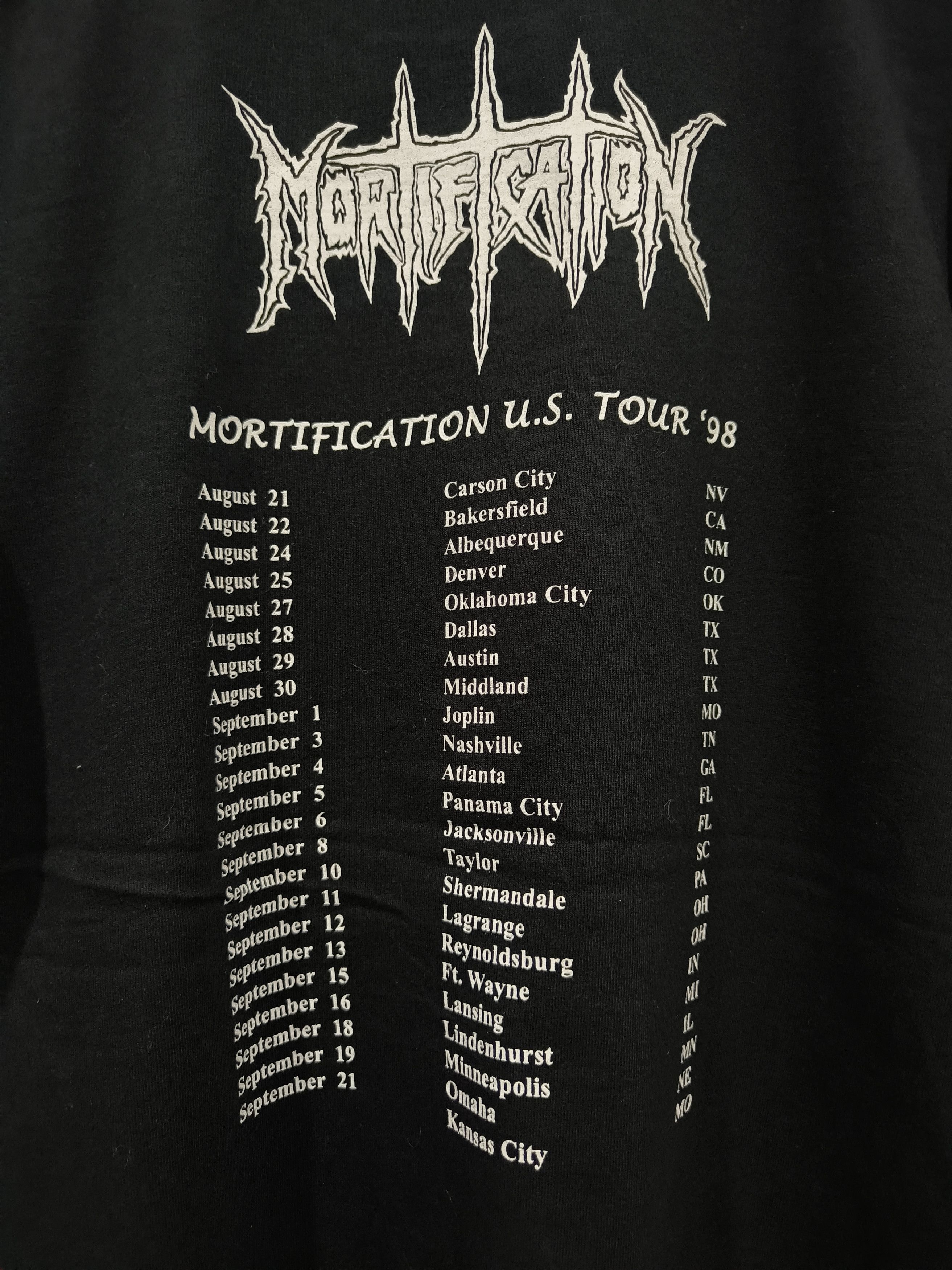 Band Tees Vintage 90s Mortification (Triumph of mercy) shirt Size US XL / EU 56 / 4 - 5 Thumbnail
