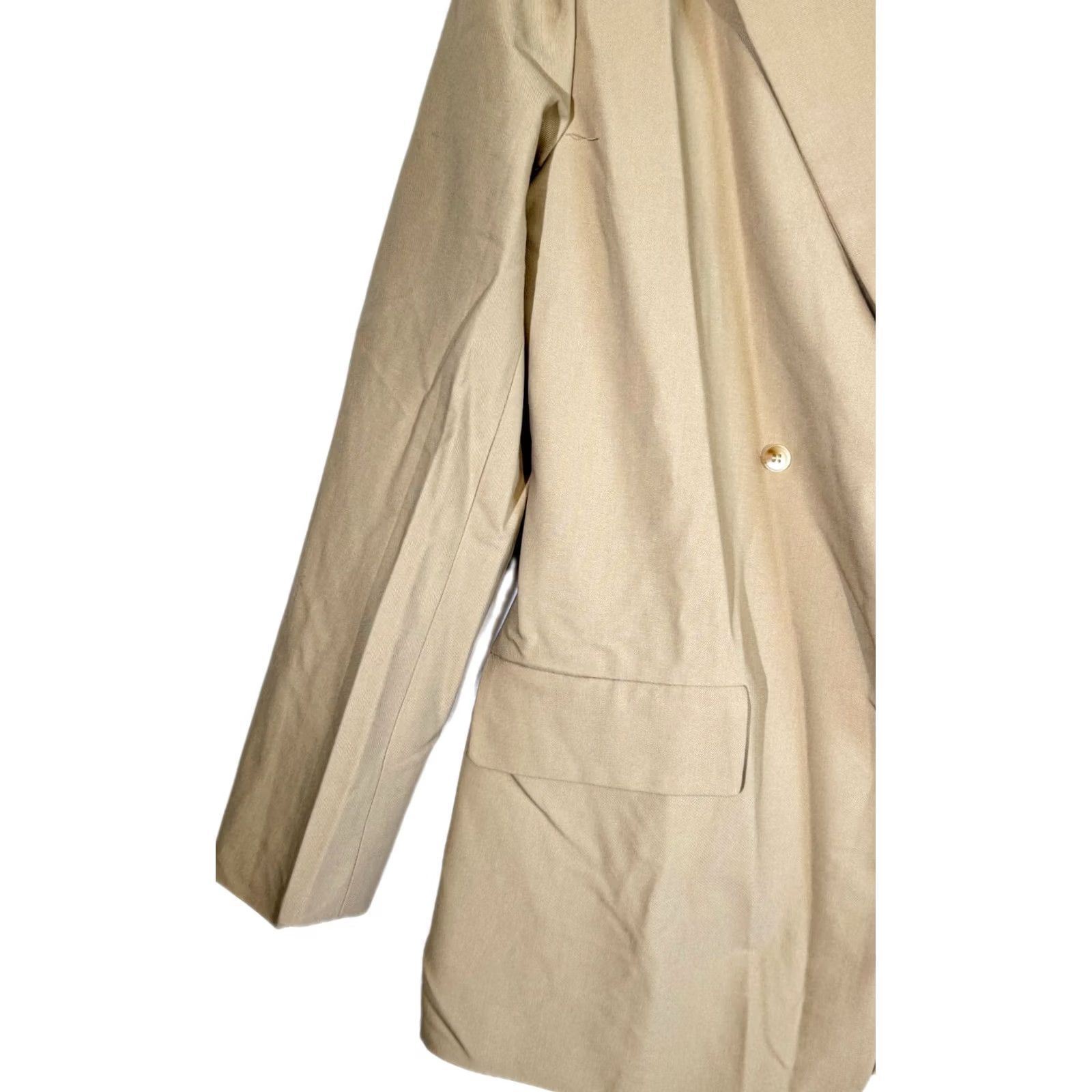 Cider Cider Blazer Jacket S Beige Women’s Polyester Tweed Notch Lapel Machine Wash Size S / US 4 / IT 40 - 4 Thumbnail