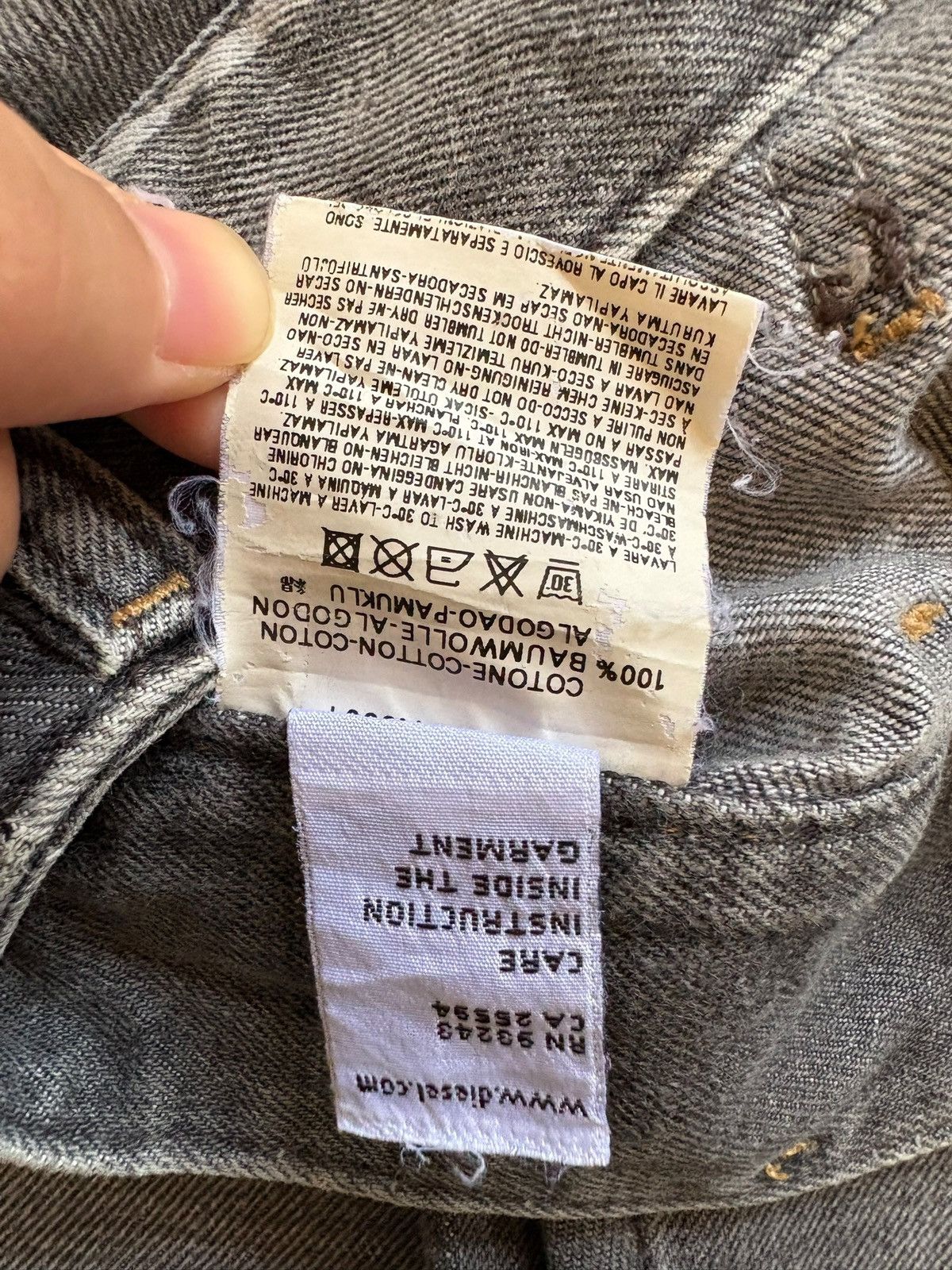 Designer × Diesel Vintage Italian Diesel Faded Wash Bush Pant Flare Jeans Size US 27 - 11 Thumbnail