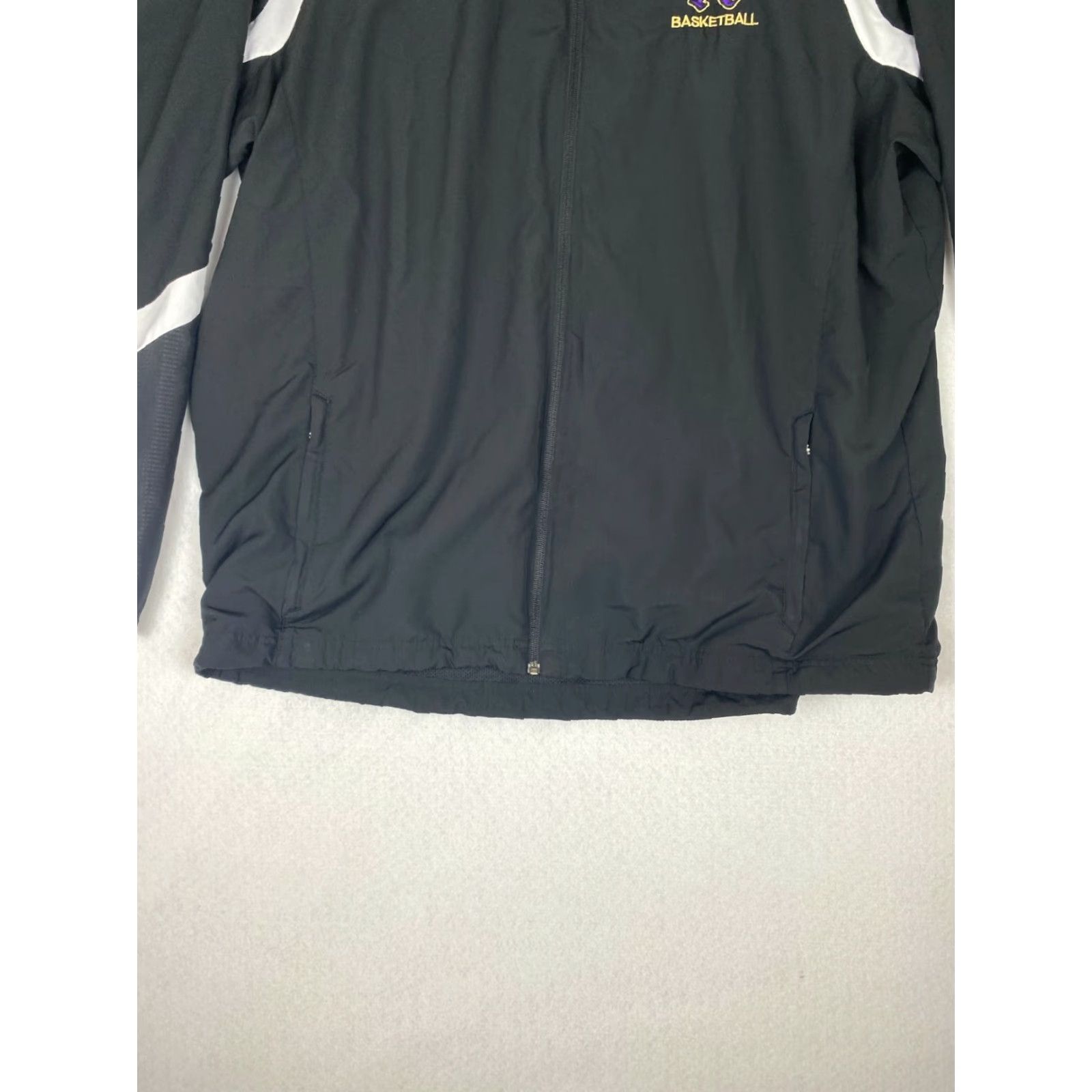 Adidas Adidas Track Jacket Mens XL Black Full Zip Softshell Basketball Zip Pockets Size US XL / EU 56 / 4 - 4 Thumbnail