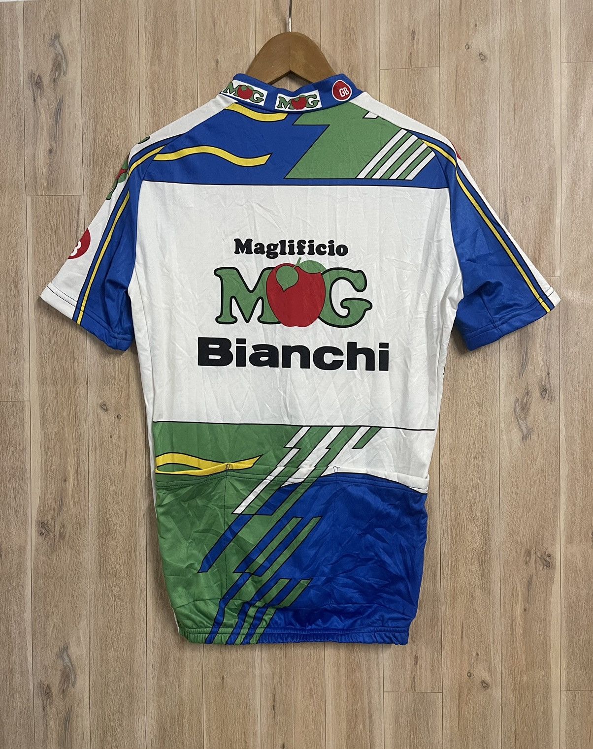 Bicycle × Vintage Vintage Bicycle Jersey Bianchi M Made in Italy Size US M / EU 48-50 / 2 - 6 Thumbnail