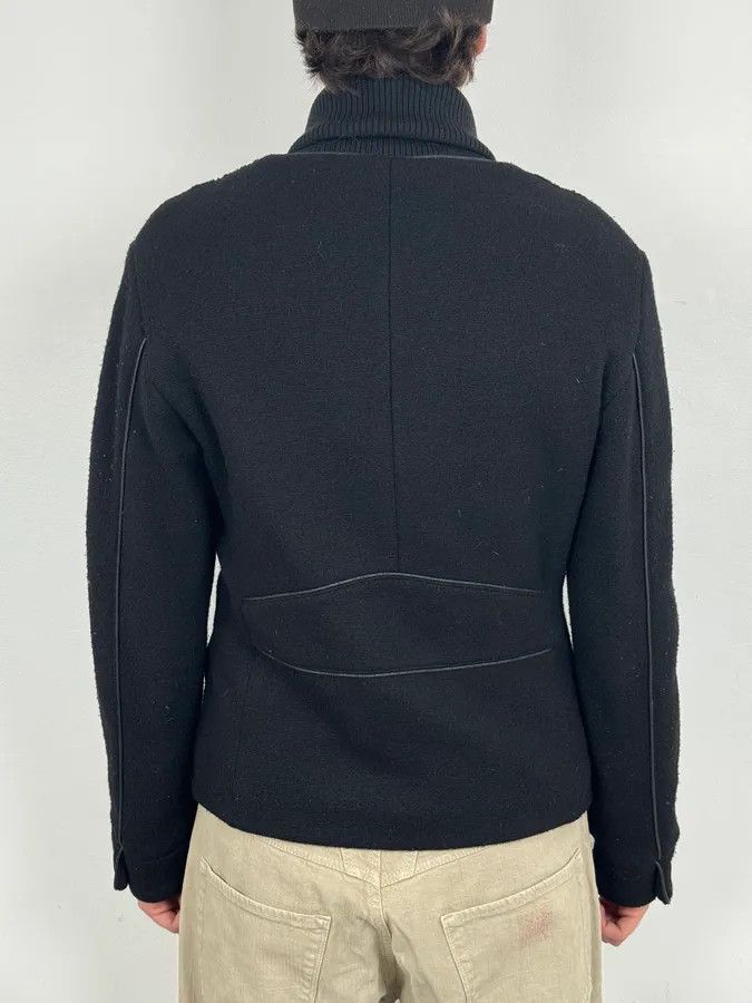 Emporio Armani 2000s Emporio Armani Black Pony Hair & Wool Jacket Size US M / EU 48-50 / 2 - 3 Thumbnail