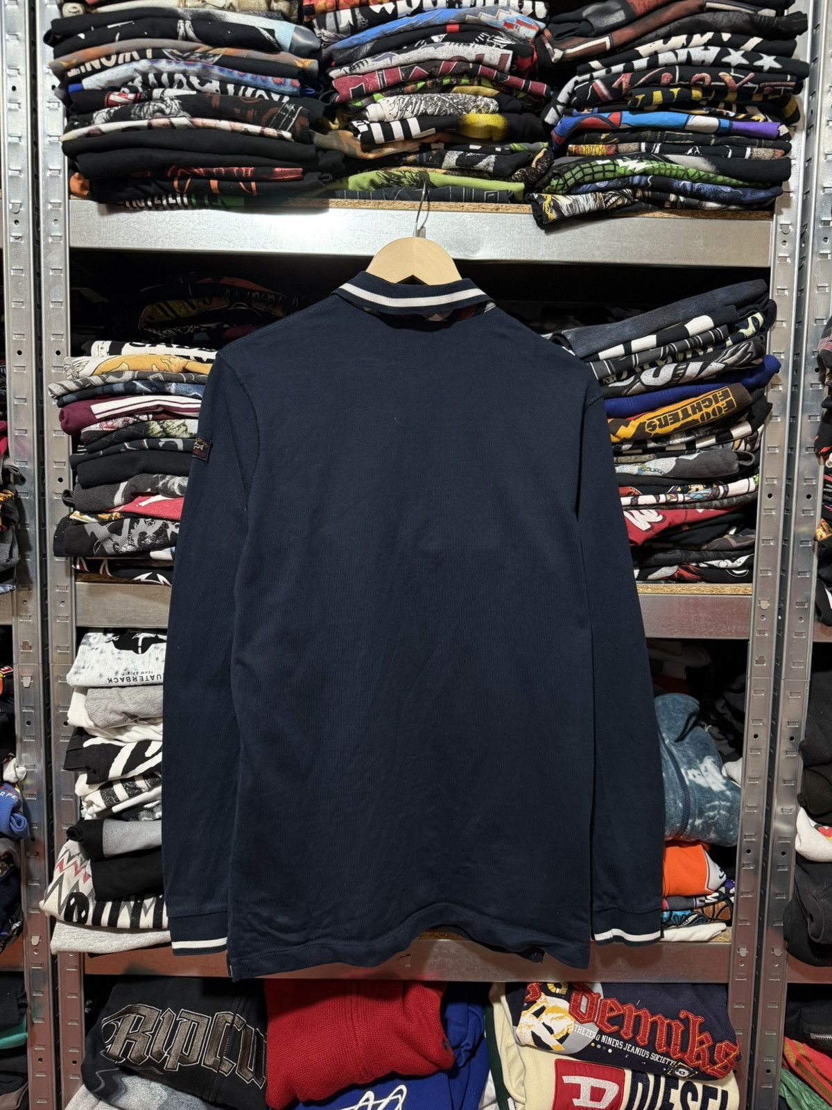 Paul & Shark Luxury Paul & Shark Long Sleeve Polo Shirt Y2K Hype Size US L / EU 52-54 / 3 - 2 Thumbnail