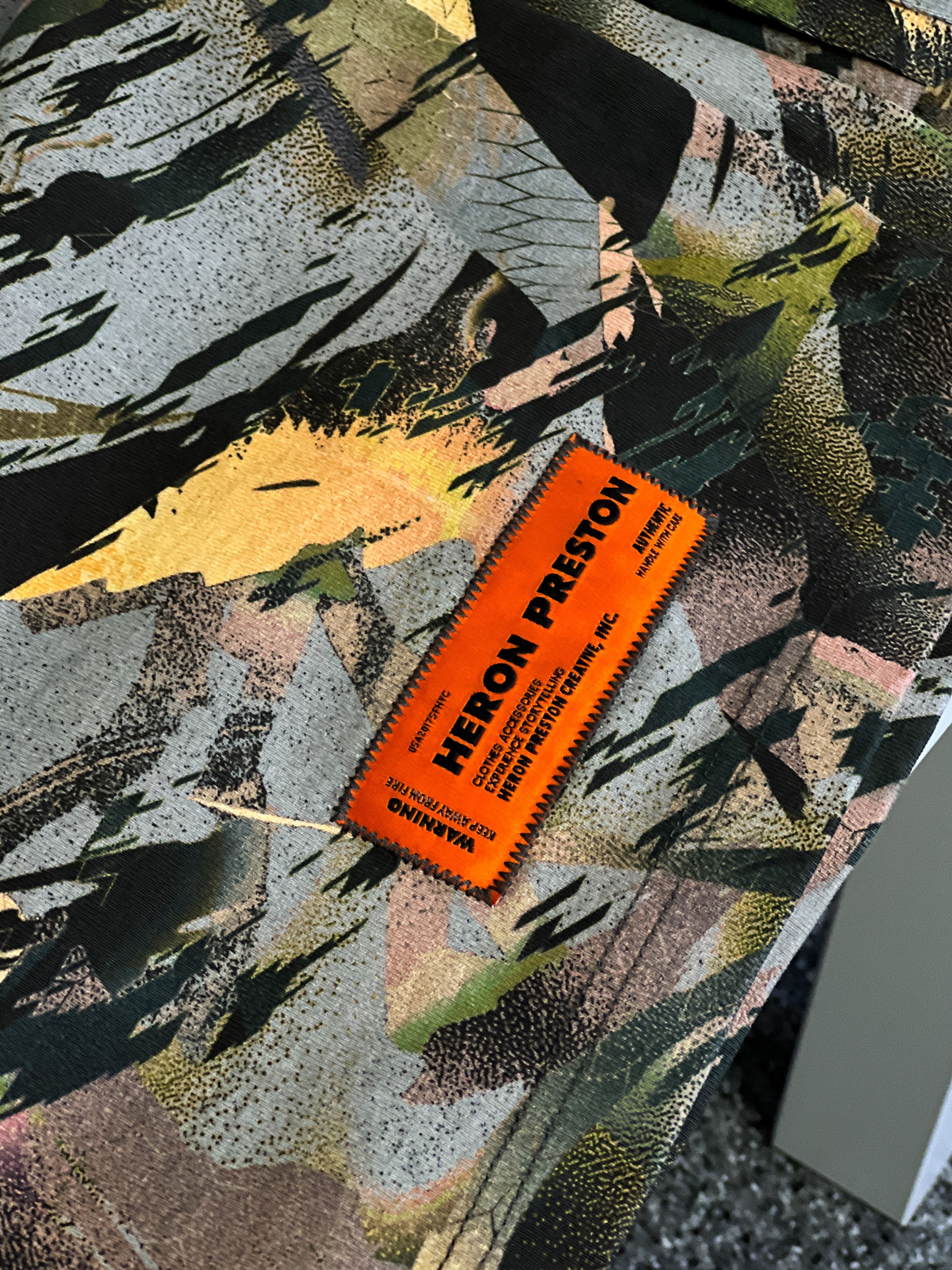 Heron Preston Heron Preston Multicolor Camo Style Turtleneck T-Shirt Size US M / EU 48-50 / 2 - 3 Thumbnail