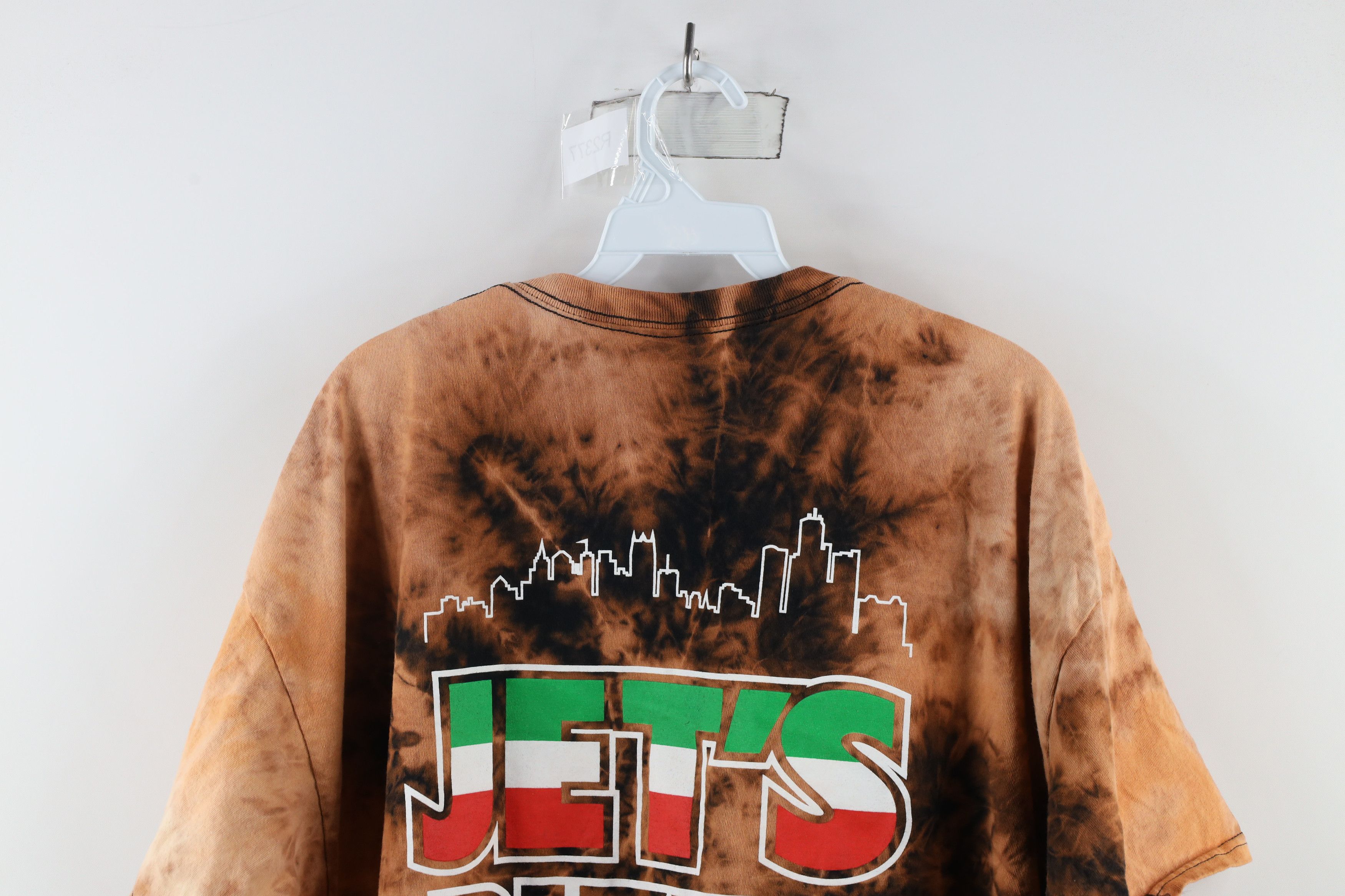 Vintage Vintage Streetwear Acid Wash Jets Pizza Short Sleeve T-Shirt Size US XXL / EU 58 / 5 - 9 Thumbnail