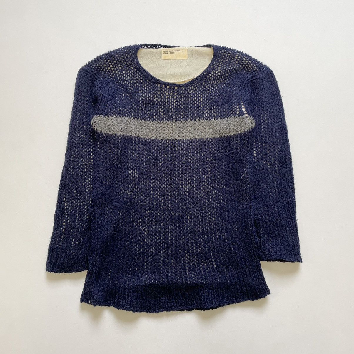 Comme des Garcons AD 1999 ‘Layered Cobweb Knit’ Wool Sweater Size US M / EU 48-50 / 2 - 1 Thumbnail
