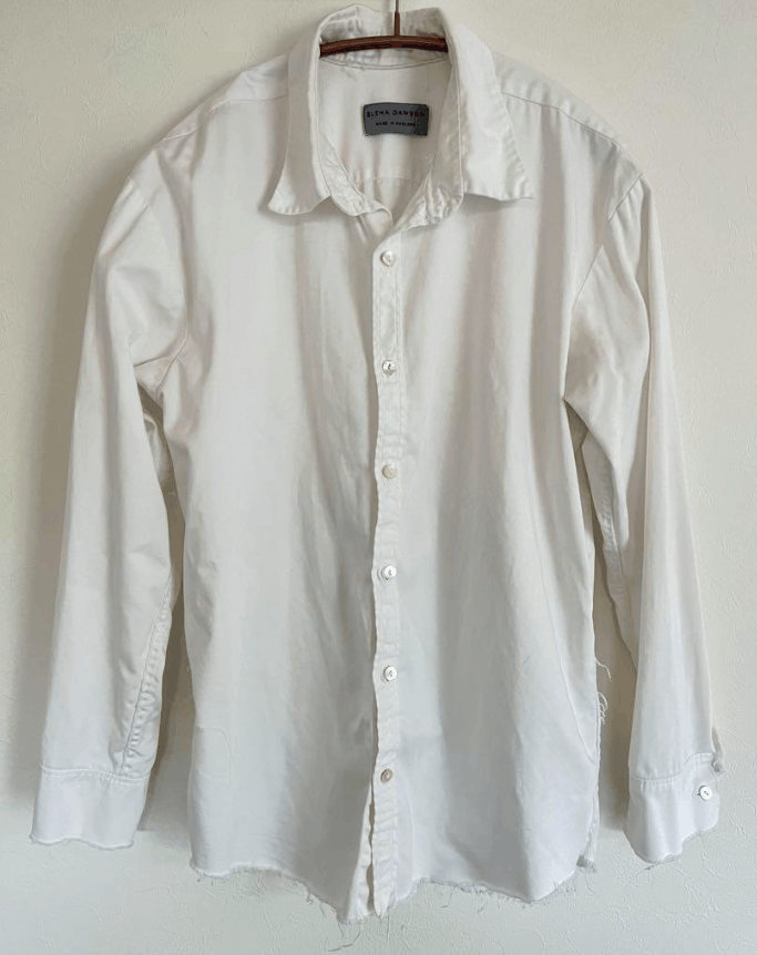 Elena Dawson Elena Dawson White Cotton Shirt | Grailed