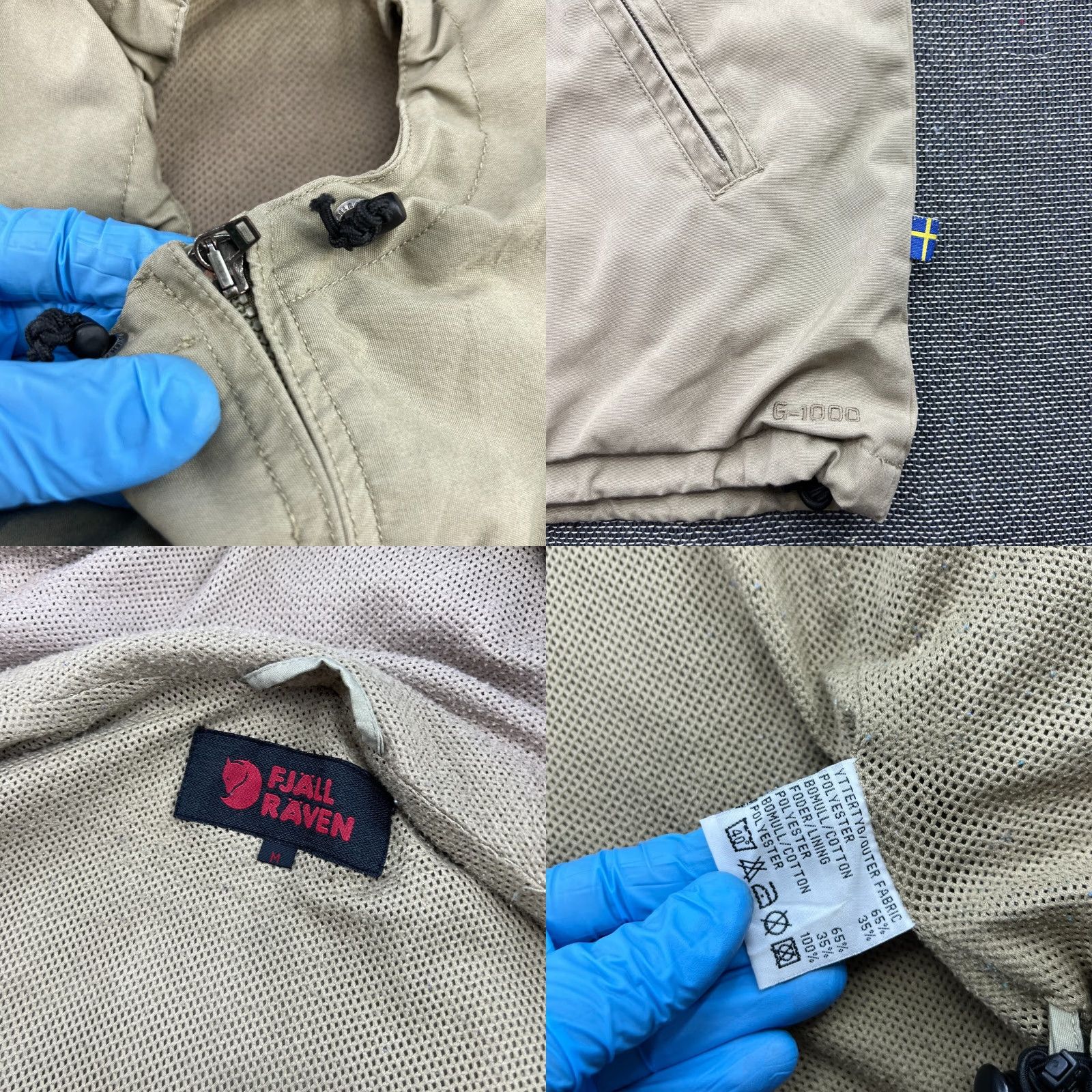 Vintage VINTAGE Fjallraven G-1000 Beige Jacket Mens Medium Hooded Full Zip Size US M / EU 48-50 / 2 - 9 Thumbnail