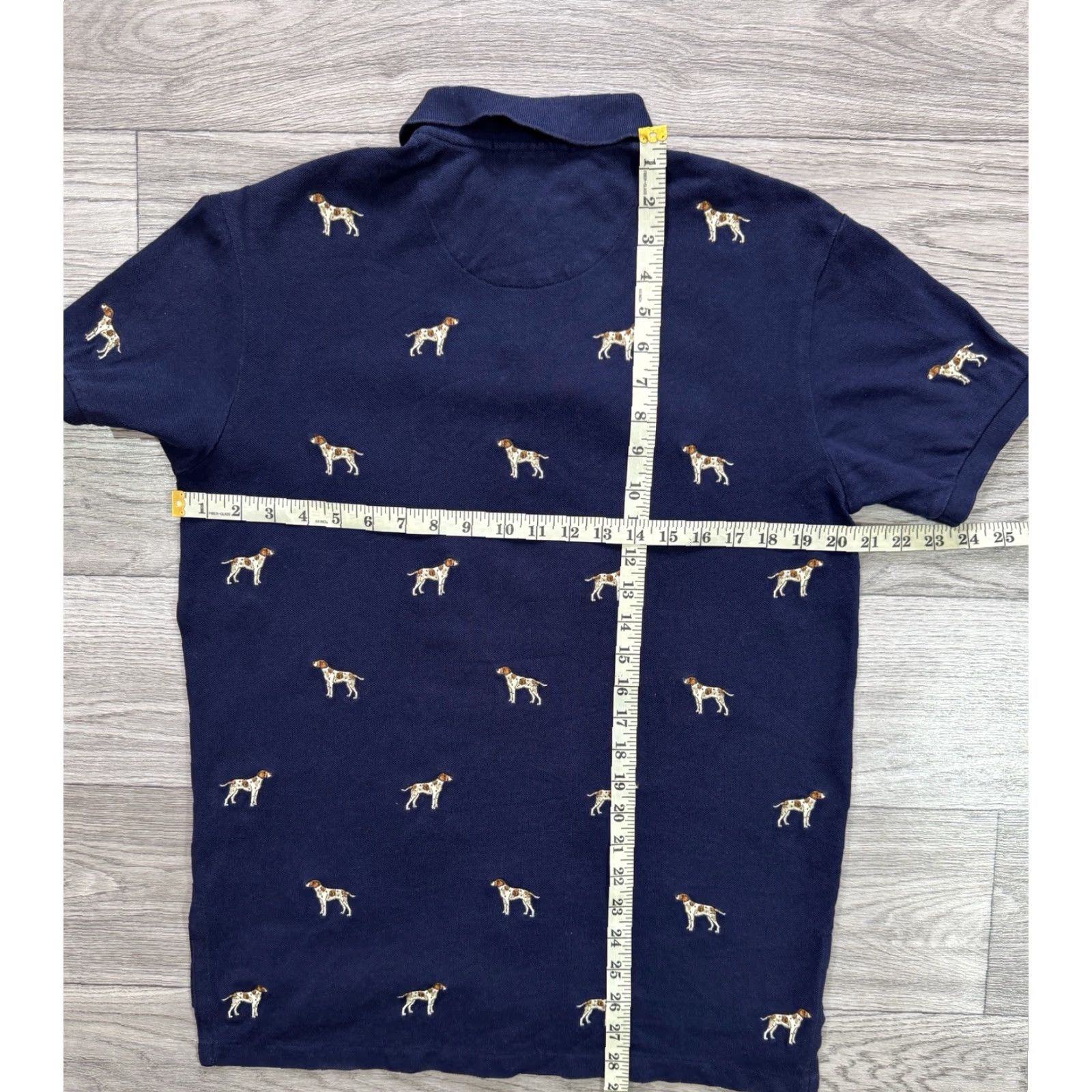 Polo Ralph Lauren VINTAGE Polo Ralph Lauren Custom Fit Embroidered Dog Navy Blue Polo Men's M Size US M / EU 48-50 / 2 - 3 Thumbnail