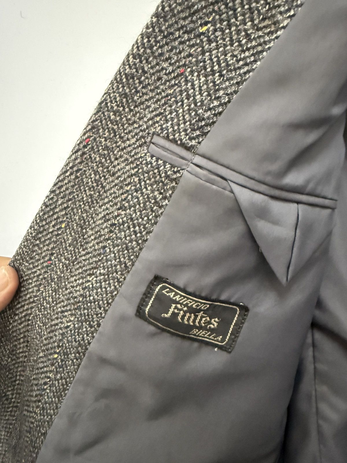 Japanese Brand 🔥 D'Urban Japan Tweed Herringbone Blazer Size US XS / EU 42 / 0 - 8 Thumbnail