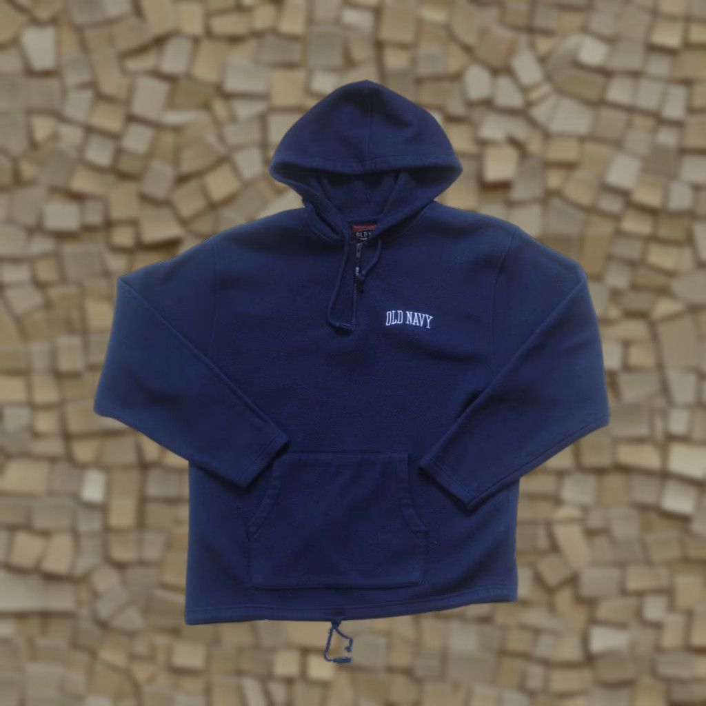 Old Navy VINTAGE OLD NAVY HOODIE Sweatshirt Blue Fleece 90s Y2K Active Retro Sport Classic L Men Hoodie Zip Pullover Regular Size L Size US L / EU 52-54 / 3 - 1 Thumbnail