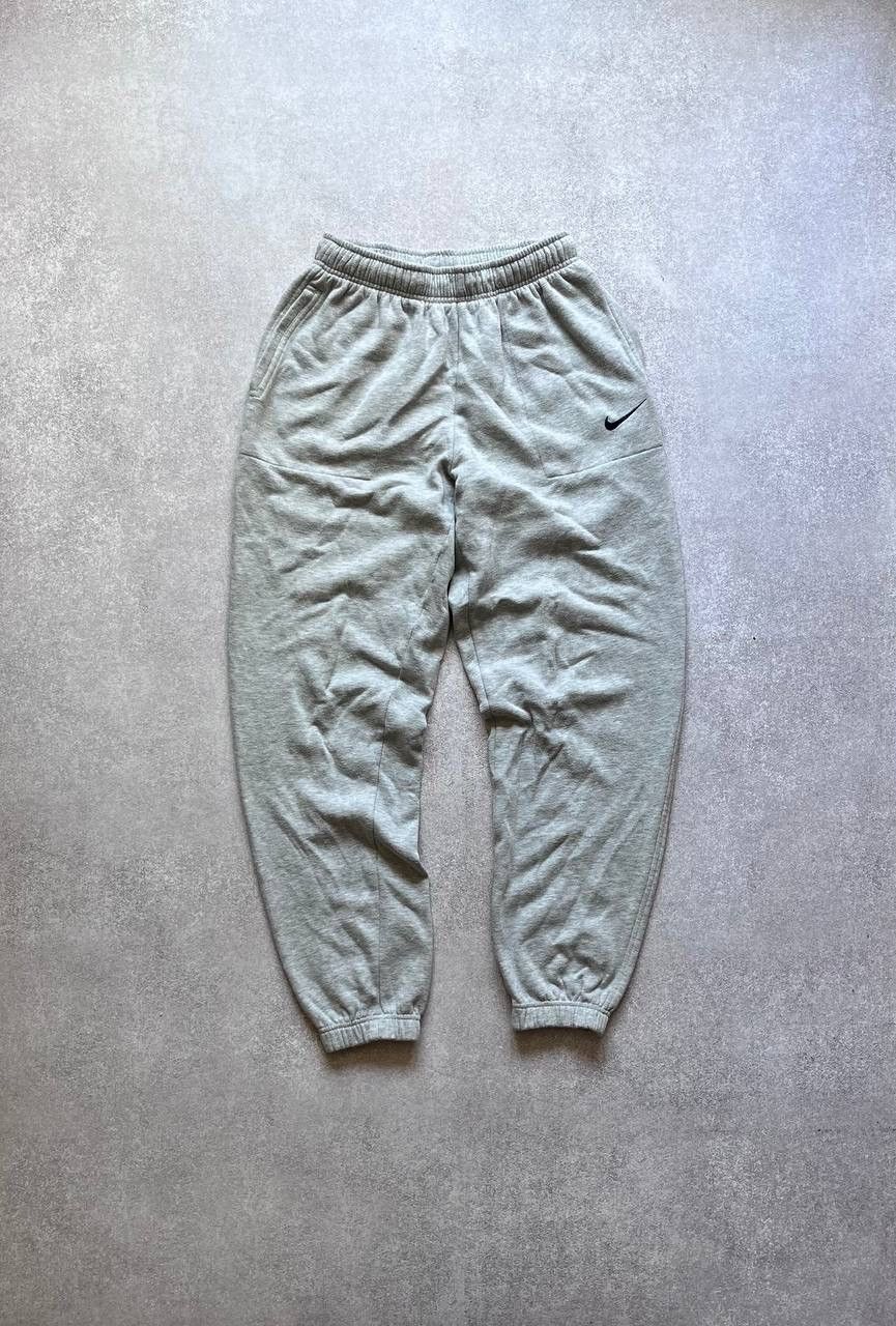 Nike × Vintage Vintage Nike Swoosh Cotton Baggy Track Pants Y2K M Size US 32 / EU 48 - 1 Thumbnail