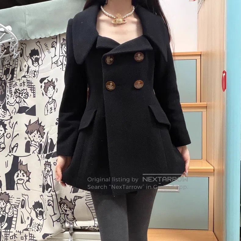 Vivienne Westwood Vivienne Westwood Asymmetrical Collar Coat Size S / US 4 / IT 40 - 1 Thumbnail