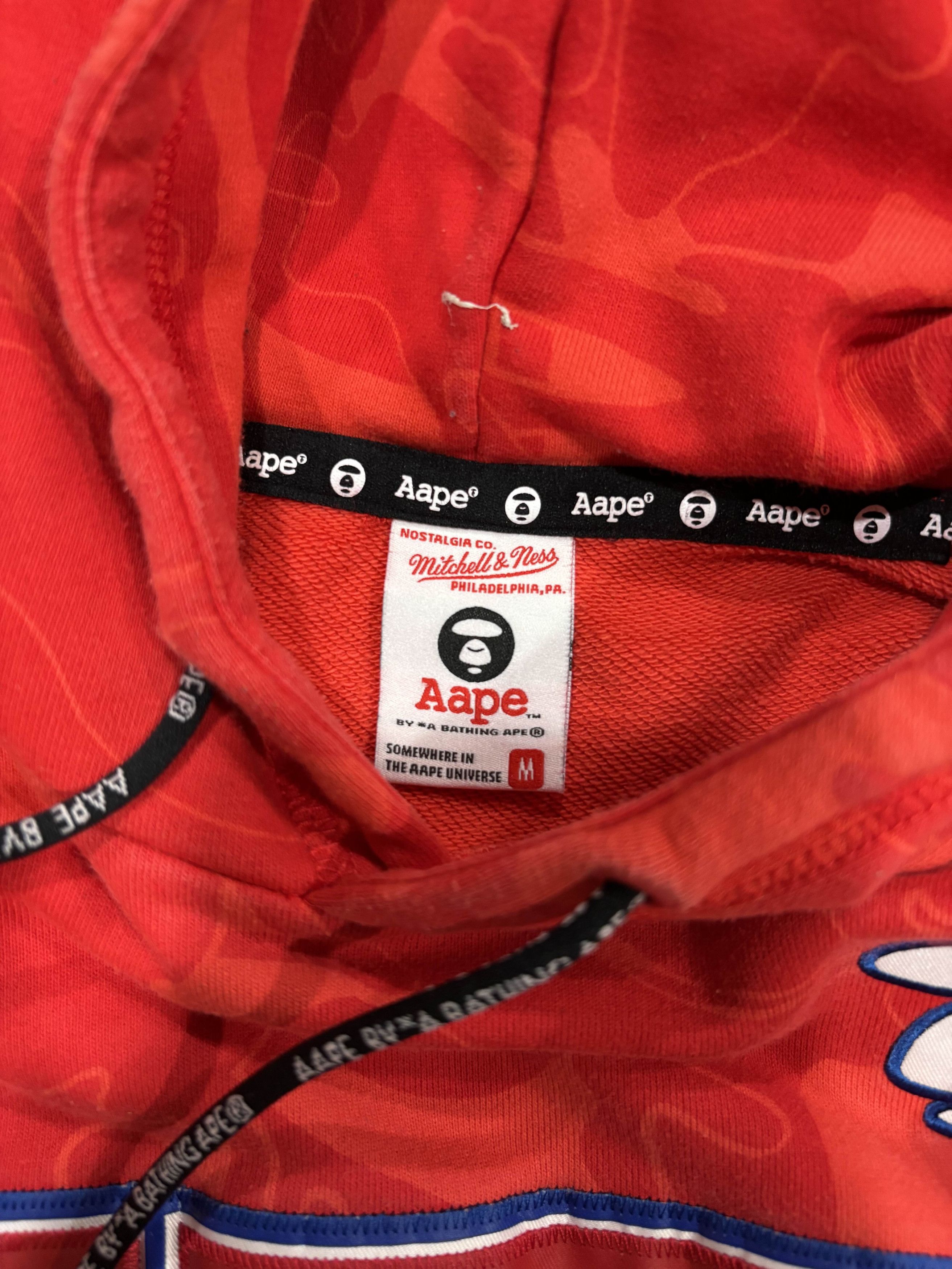 Bape × Mitchell & Ness × NBA BAPE x Mitchell & Ness New Jersey Nets Hoodie Size US M / EU 48-50 / 2 - 6 Thumbnail
