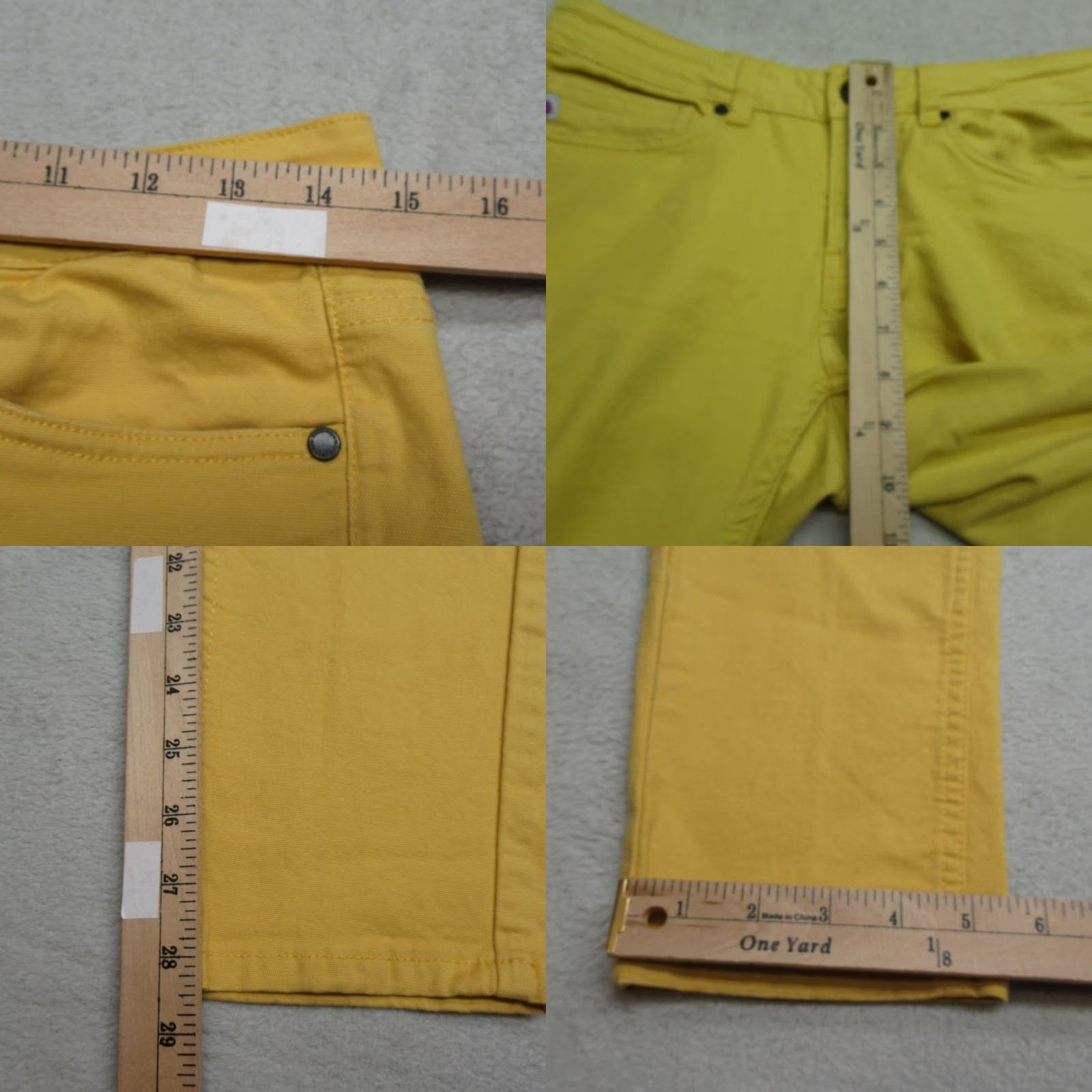 Vintage Stio Pants Womens 6 Yellow Canvas Stretch Straight Leg 30X28 Nylon? Size 28" / US 6 / IT 42 - 9 Thumbnail