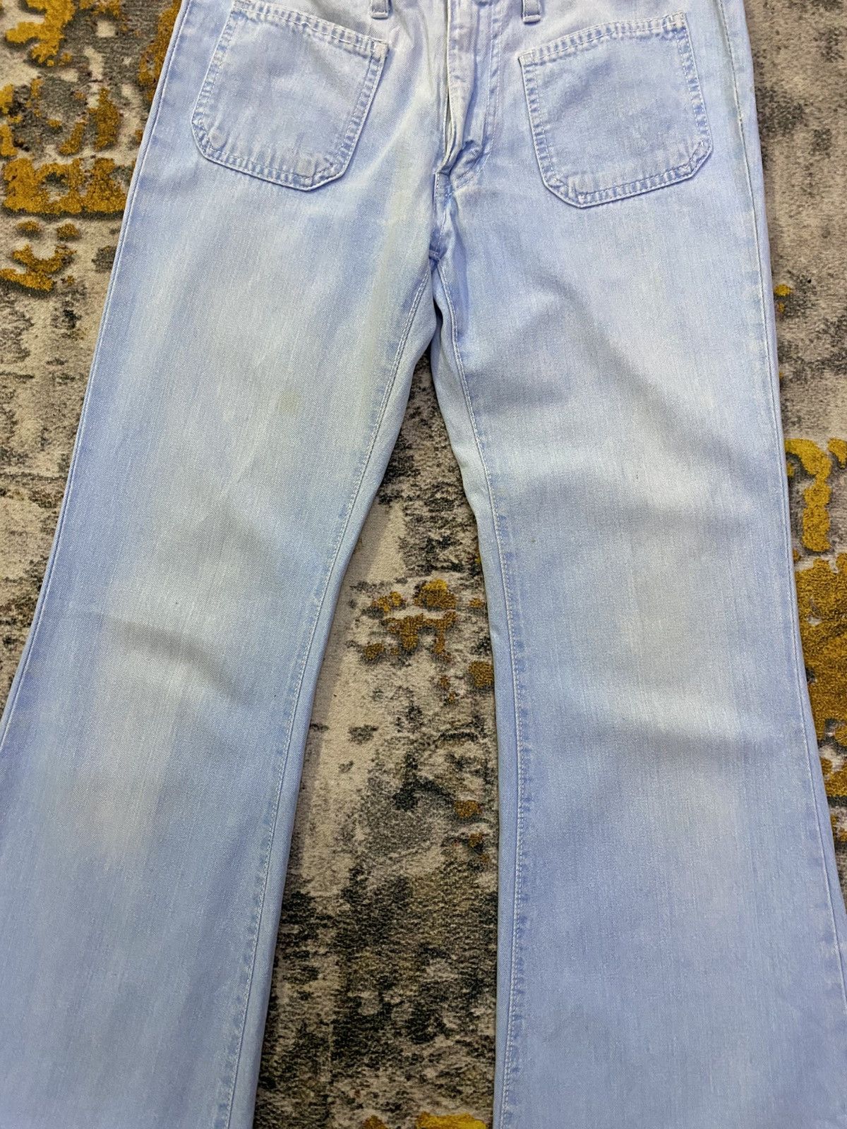Edwin × If Six Was Nine × Vintage Vintage 70s Edwin Flared Denim Size US 29 - 4 Thumbnail