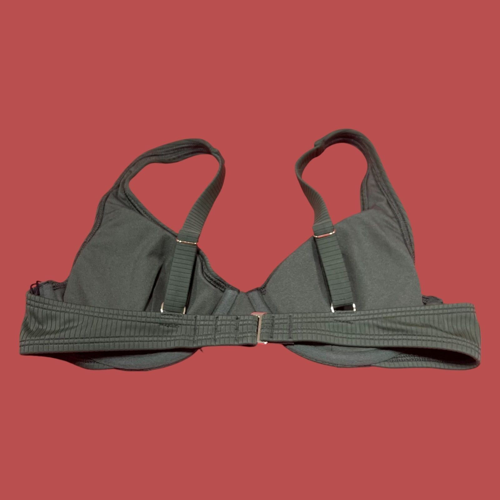 Other Shade & Shore - Women's Retro Ribbed Underwire Bikini Top - Size ONE SIZE - 4 Thumbnail