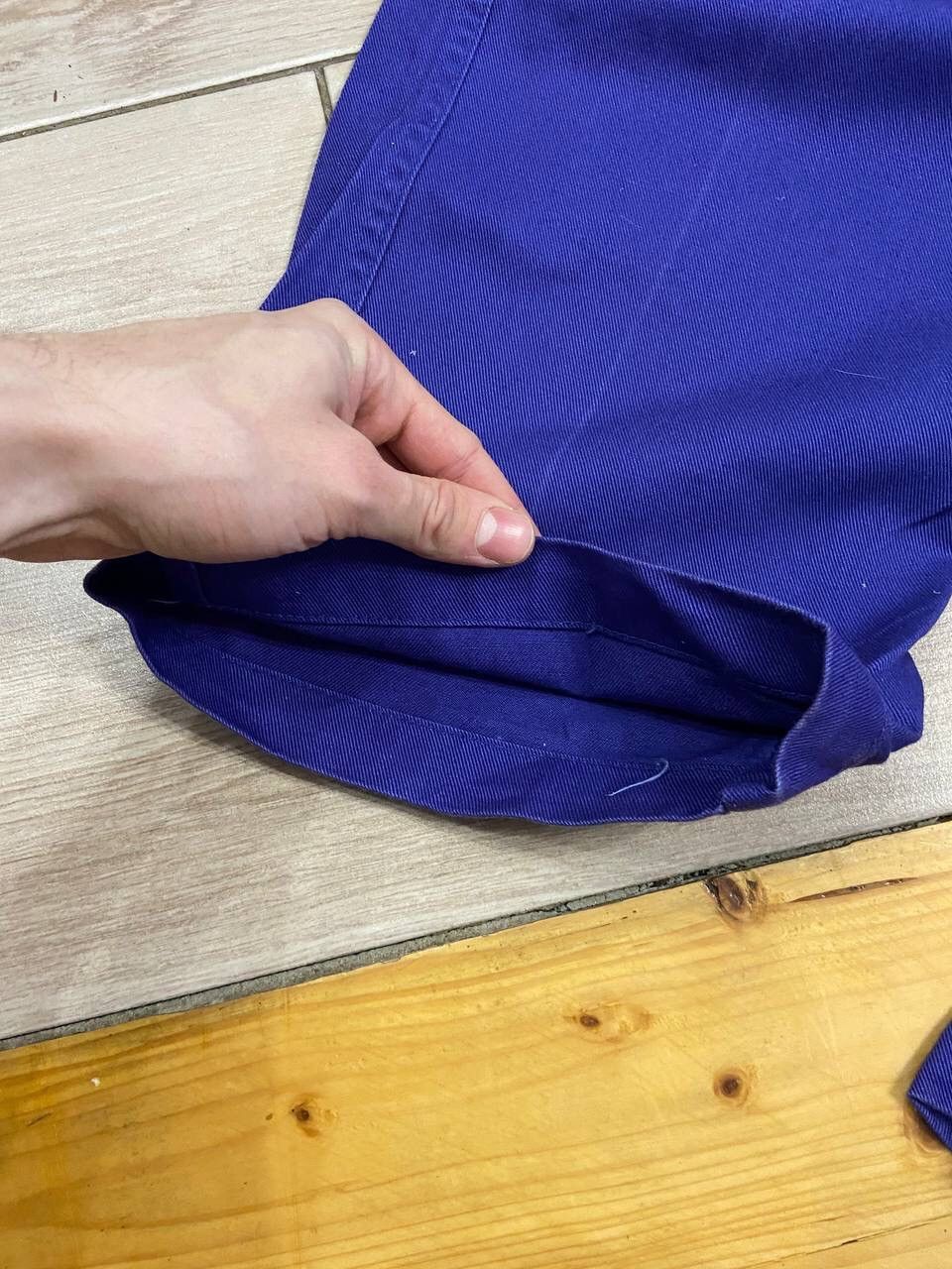 Le Laboureur Vintage French Workwear Washed Blue Front Pochets Pants Size US 33 - 6 Thumbnail