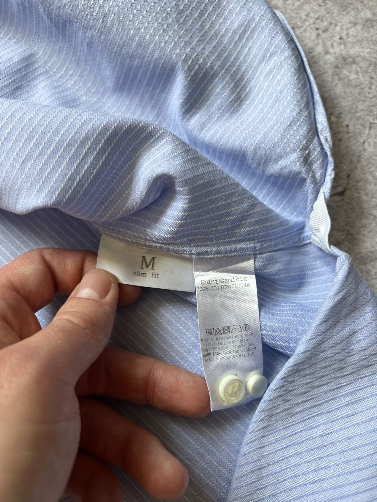 Ermenegildo Zegna Ermenegildo Zegna Classic Cotton Shirt Button Up Slim Fit Size US L / EU 52-54 / 3 - 11 Thumbnail