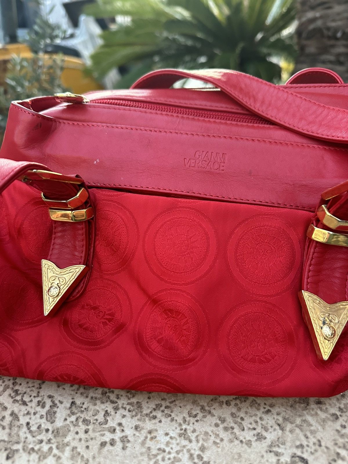 Versace Gianni Versace Red Bag Vintage 1990s Size ONE SIZE - 5 Thumbnail