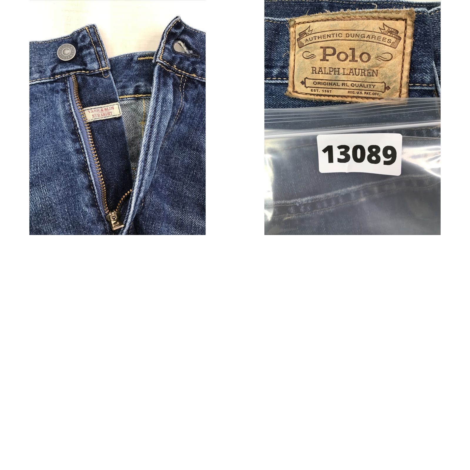 Polo Ralph Lauren Polo Ralph Lauren Jeans Varrick Slim Straight Leg Denim 36x34 Men's Blue Cotton Denim 90s Logo Preppy Distress” Size US M / EU 48-50 / 2 - 9 Thumbnail