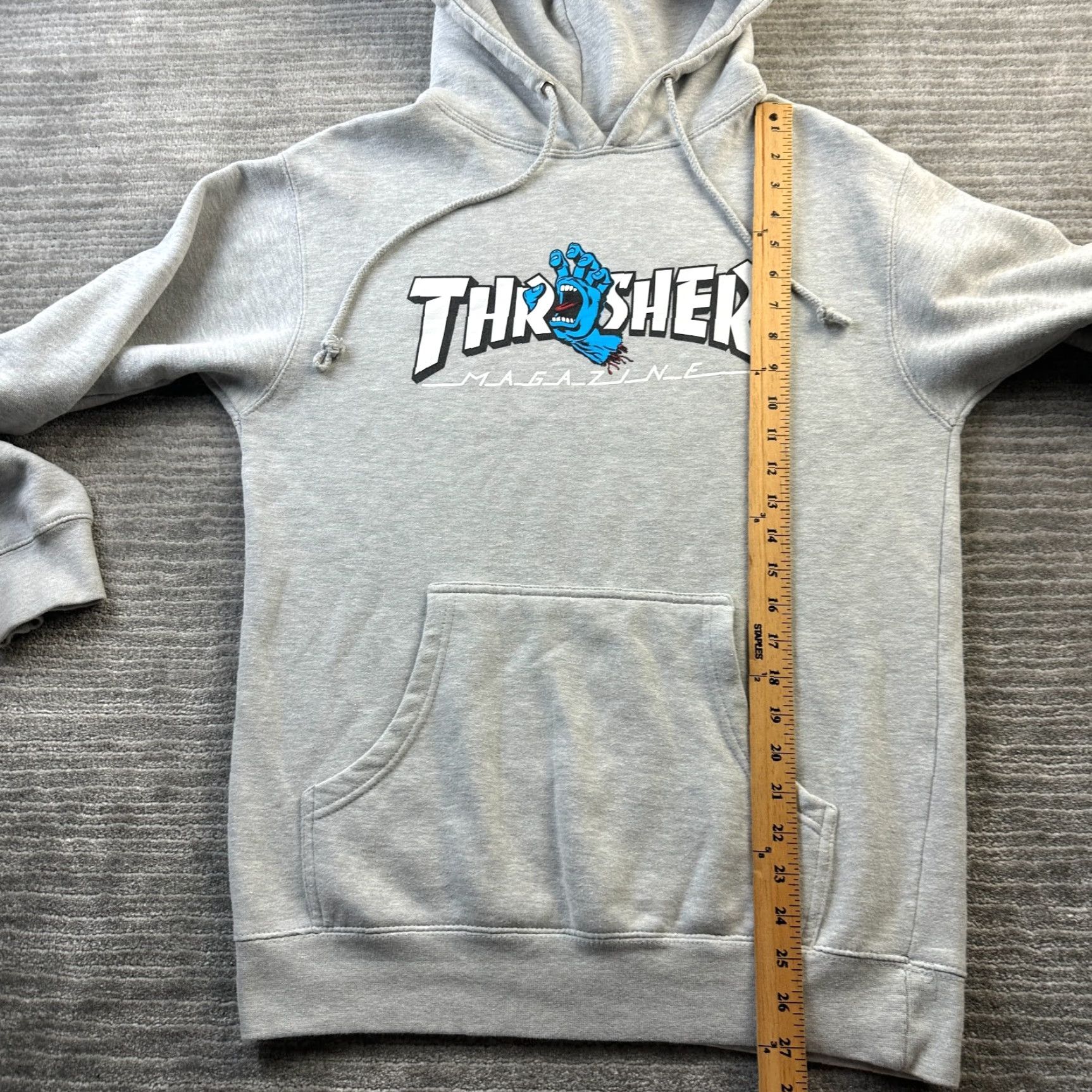 Thrasher Thrasher Hoodie Mens Small Gray Santa Cruz Skateboarding Screaming Hand Size US S / EU 44-46 / 1 - 8 Thumbnail