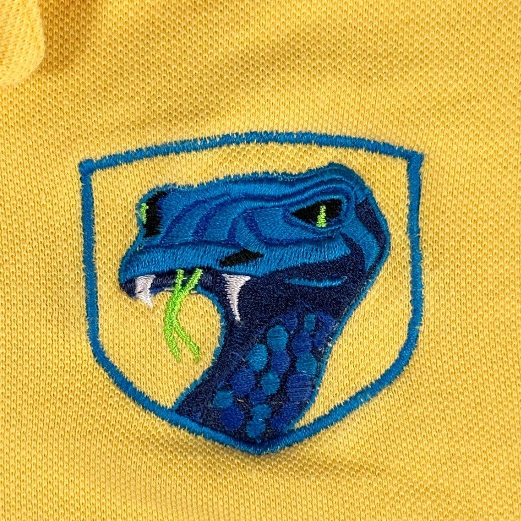 Izod VINTAGE Izod Club Polo Shirt Polo Adult SMALL Yellow 90s Viper Snake Preppy Golf Mens Size US S / EU 44-46 / 1 - 5 Thumbnail