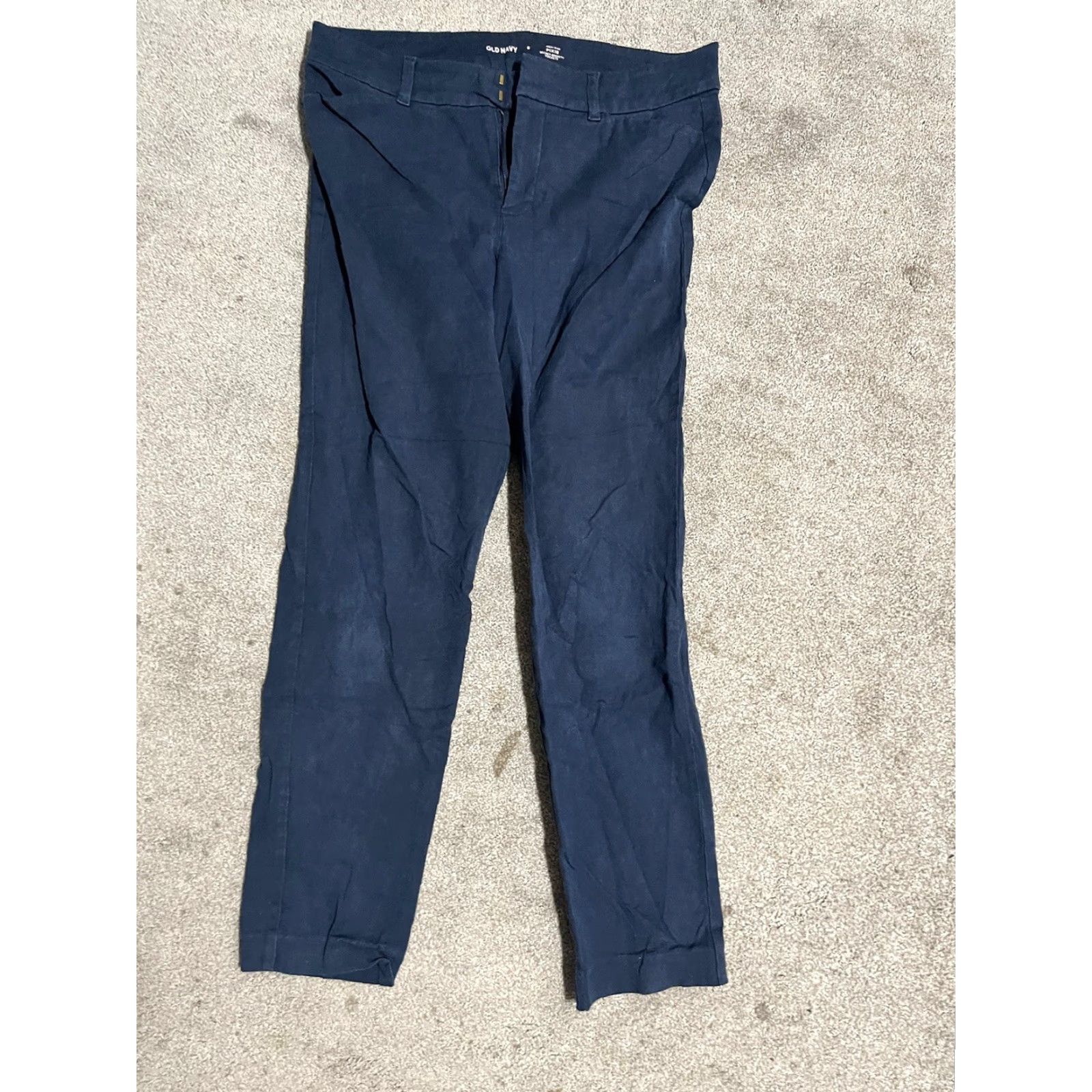 Old Navy Old Navy Pixie Pants Women Size 8 Navy Blue High Rise Secret Slim Pocke Size 38" / US 16 / IT 52 - 2 Thumbnail