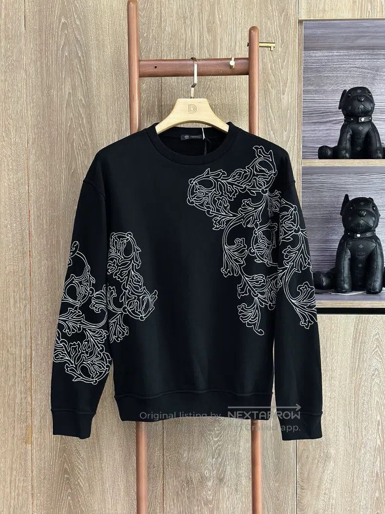 Versace Versace Black casual crew neck sweatshirt Size US XL / EU 56 / 4 - 1 Thumbnail