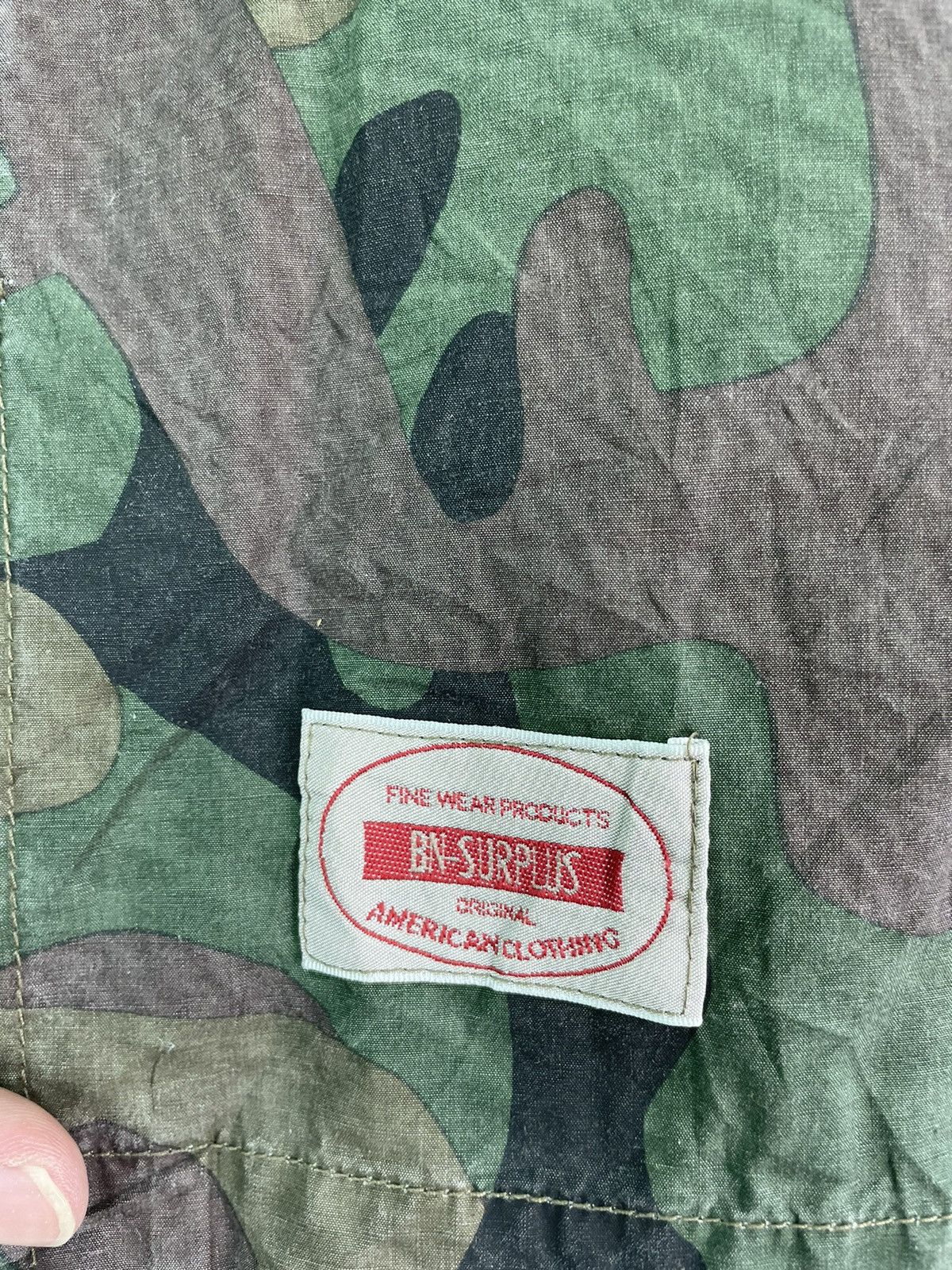 Japanese Brand Rare Back Number airborne military surplus camo shirt jacket Size US M / EU 48-50 / 2 - 7 Thumbnail