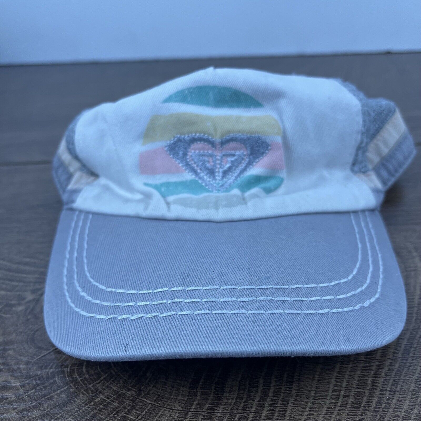 Other Roxy Gray Hat ROXY Adjustable Hat White Adjustable Hat White Size ONE SIZE - 1 Thumbnail
