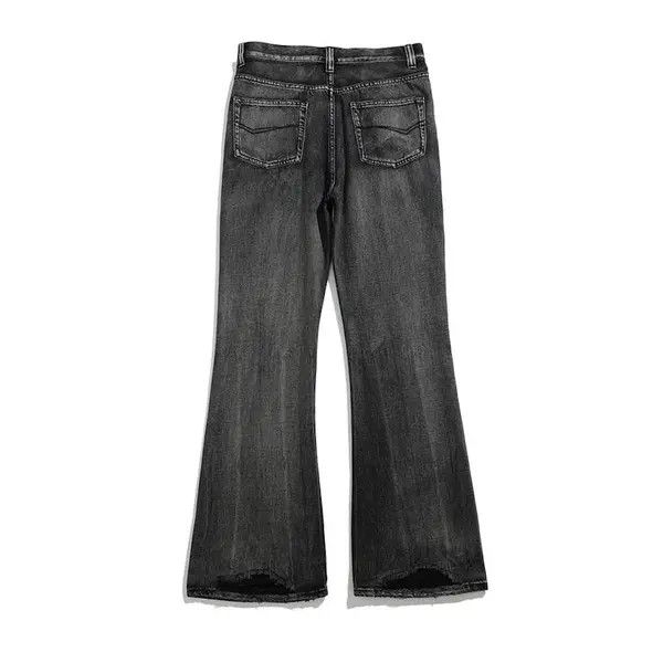 Jean × Vintage Black Washed Damage Baggy jeans y2k 90’s retro style Size US 32 / EU 48 - 3 Thumbnail