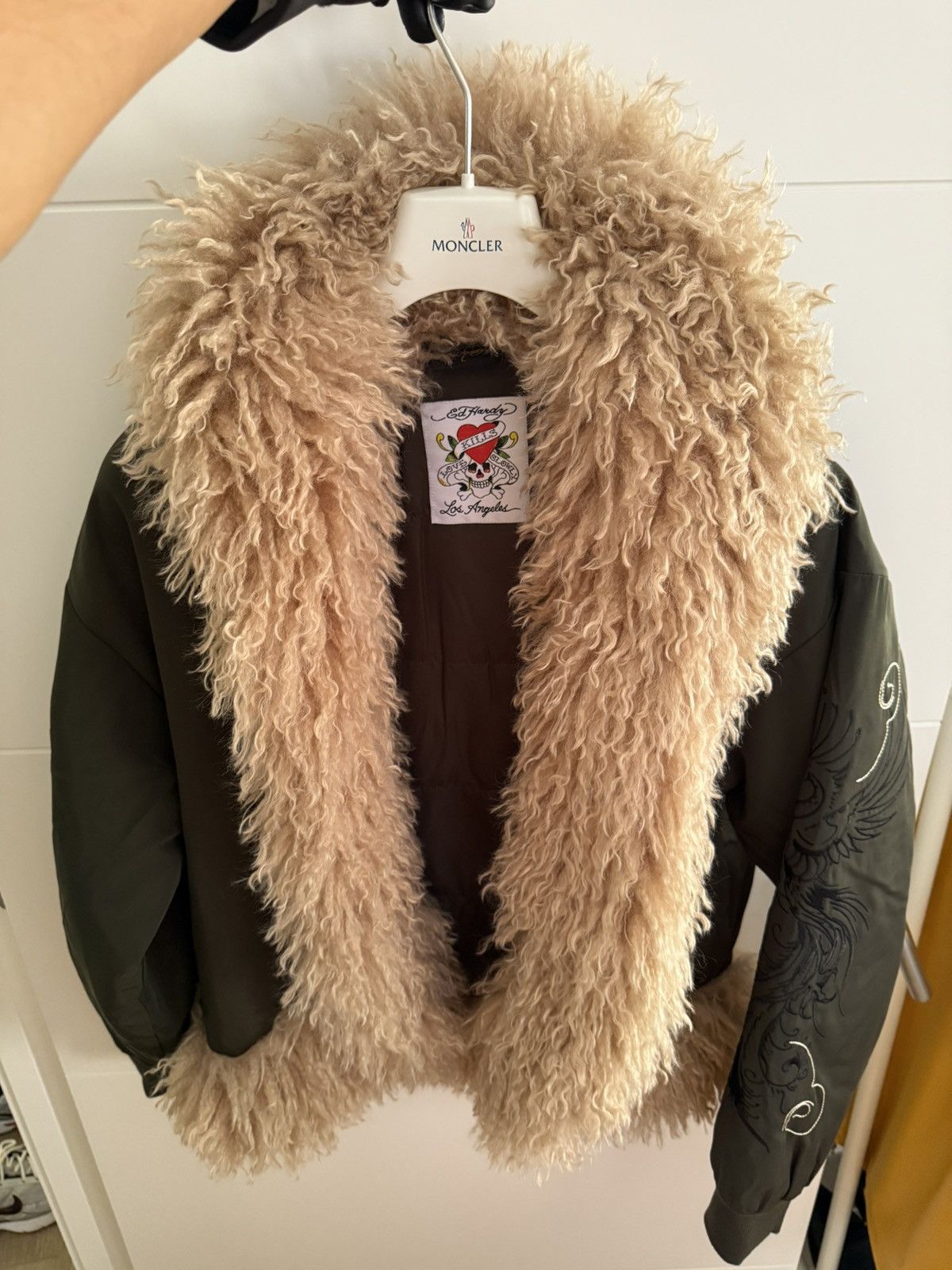 Ed Hardy Ed Hardy Phoenix Fur Jacket Size L / US 10 / IT 46 - 1 Thumbnail