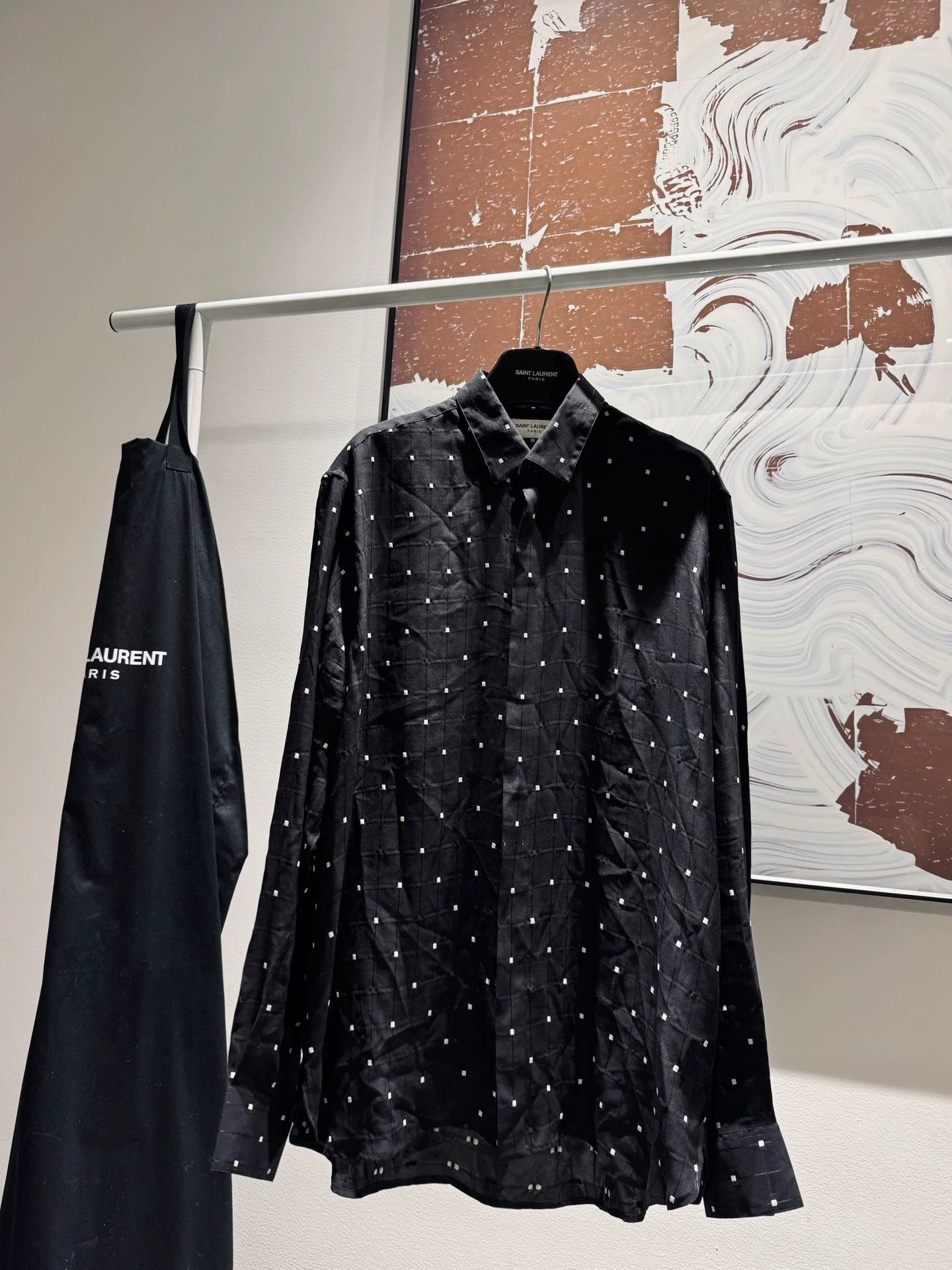 Saint Laurent Paris Saint Laurent SLP 20FW Silk Shirt 40 M Rare Near Mint Size US M / EU 48-50 / 2 - 1 Thumbnail