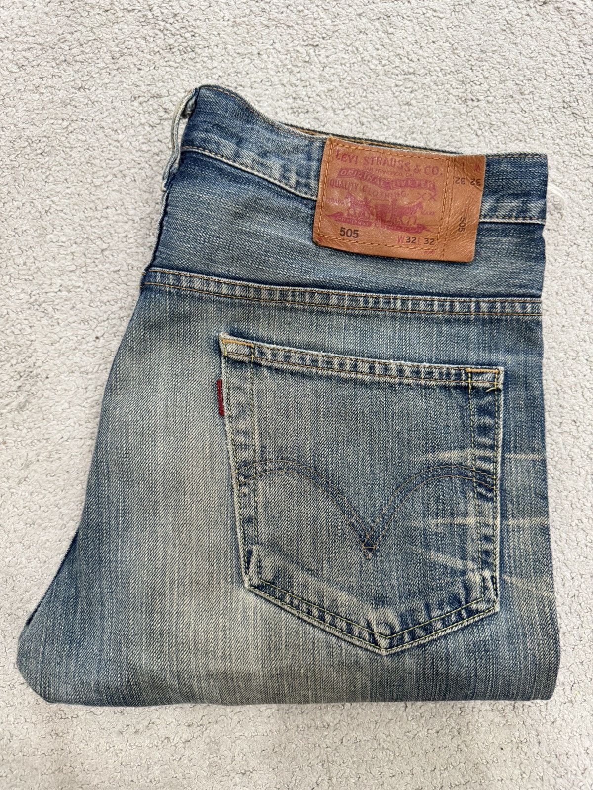 Levi's Best Buy‼️ Vintage 90's Levis 505 Thrashed Selvedge Denim Size US 34 / EU 50 - 20 Thumbnail