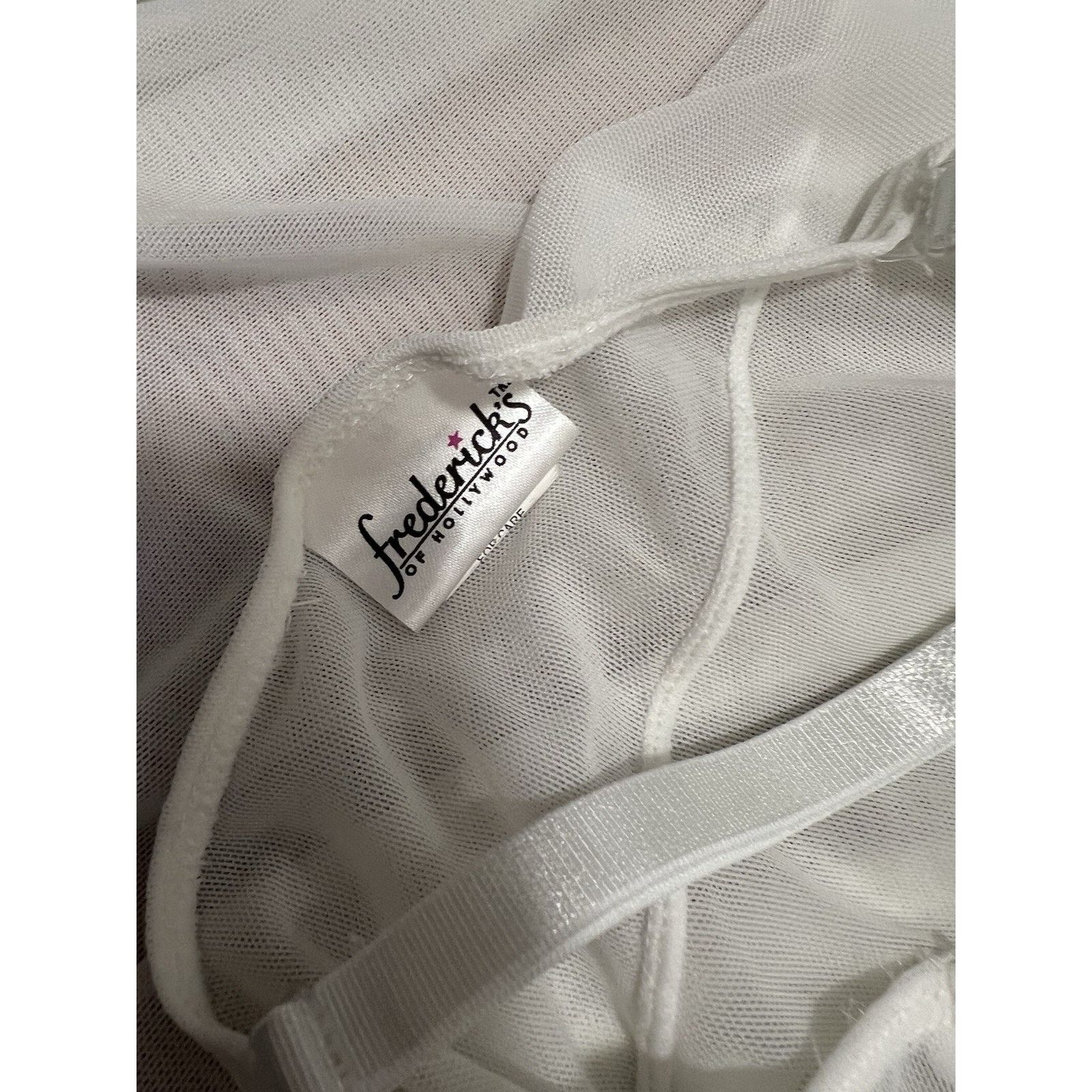 & Other Stories Fredericks Of Hollywood White Babydoll Rhinestones M A003124 Size ONE SIZE - 6 Thumbnail